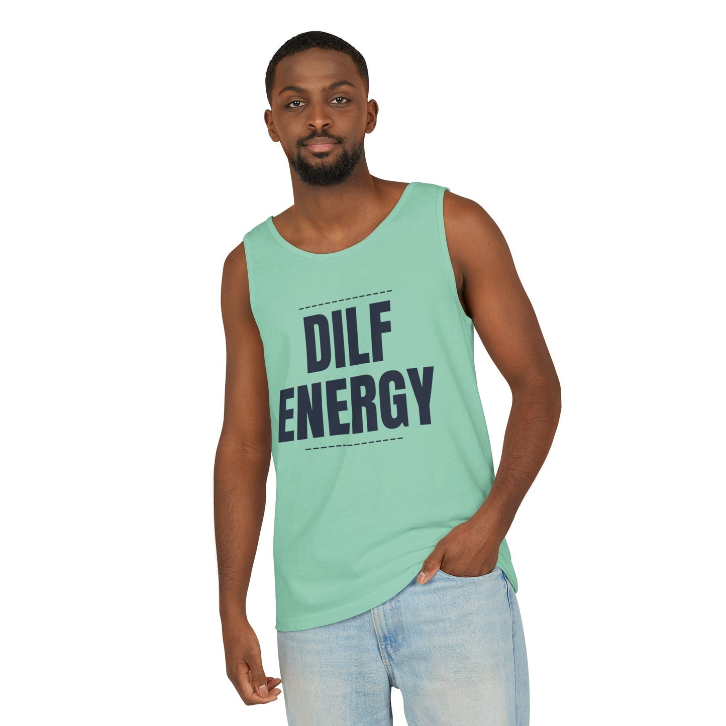 DILF Energy Unisex Garment-Dyed Tank Top