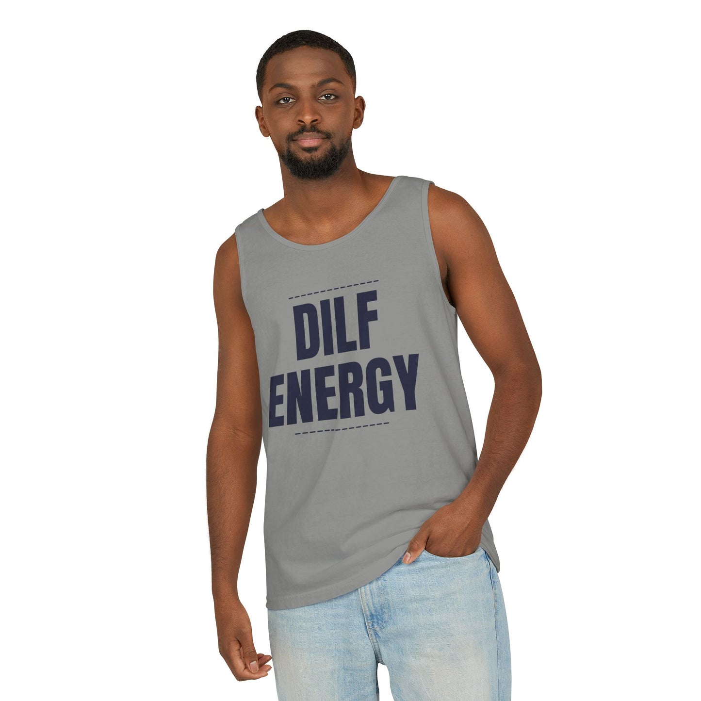 DILF Energy Unisex Garment-Dyed Tank Top
