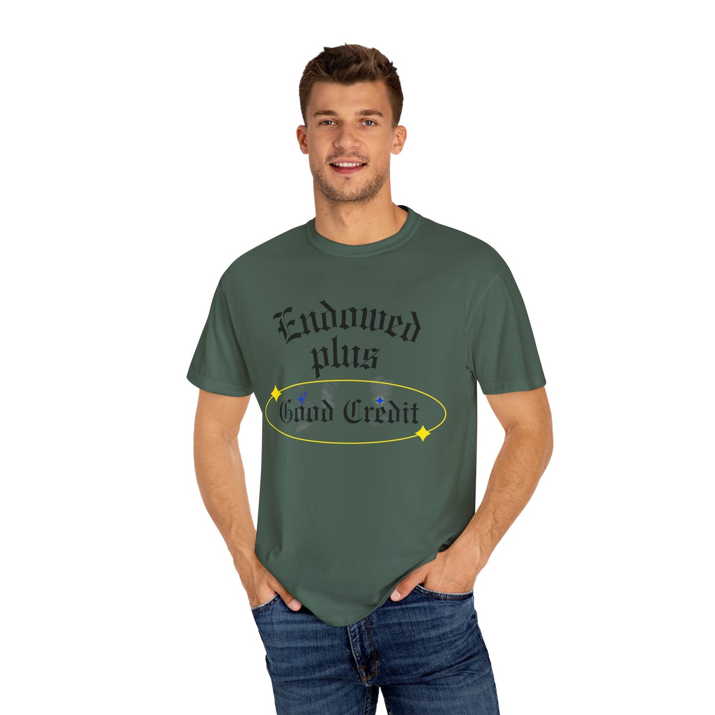 Endowed plus Good Credit Unisex Garment-Dyed T-shirt