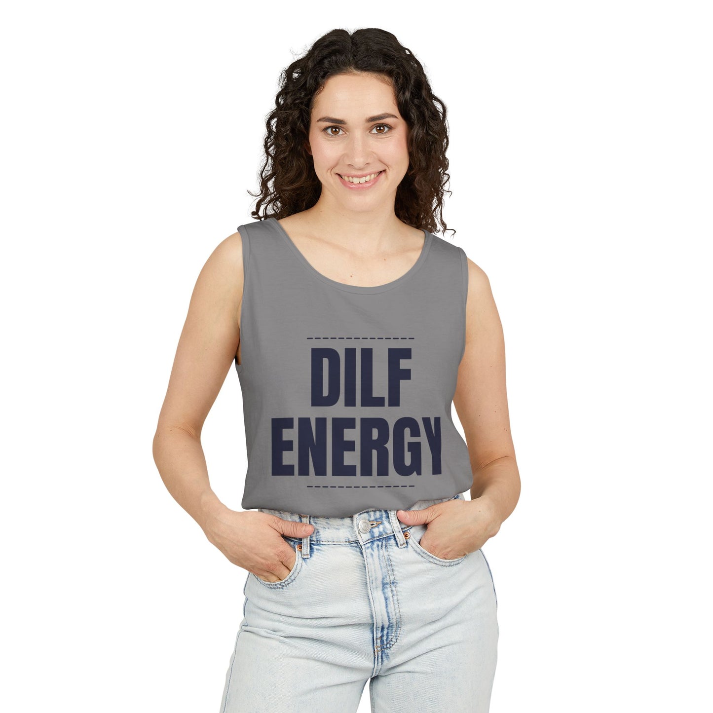 DILF Energy Unisex Garment-Dyed Tank Top