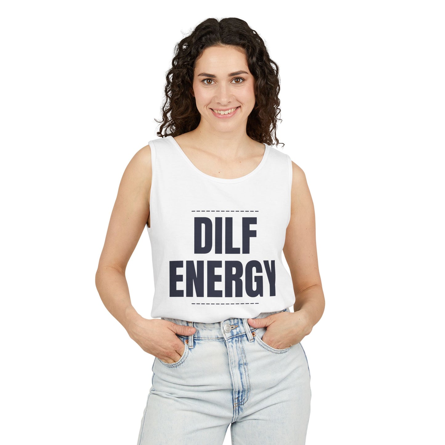 DILF Energy Unisex Garment-Dyed Tank Top