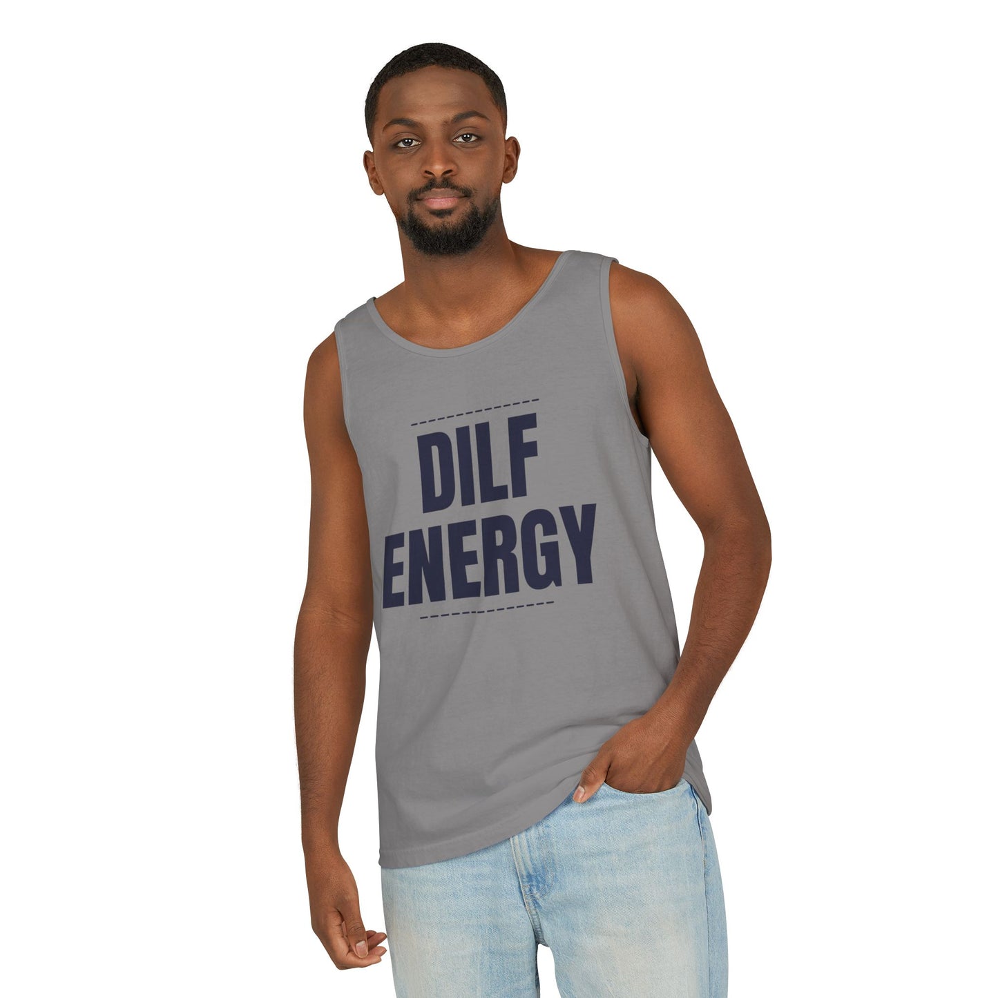 DILF Energy Unisex Garment-Dyed Tank Top