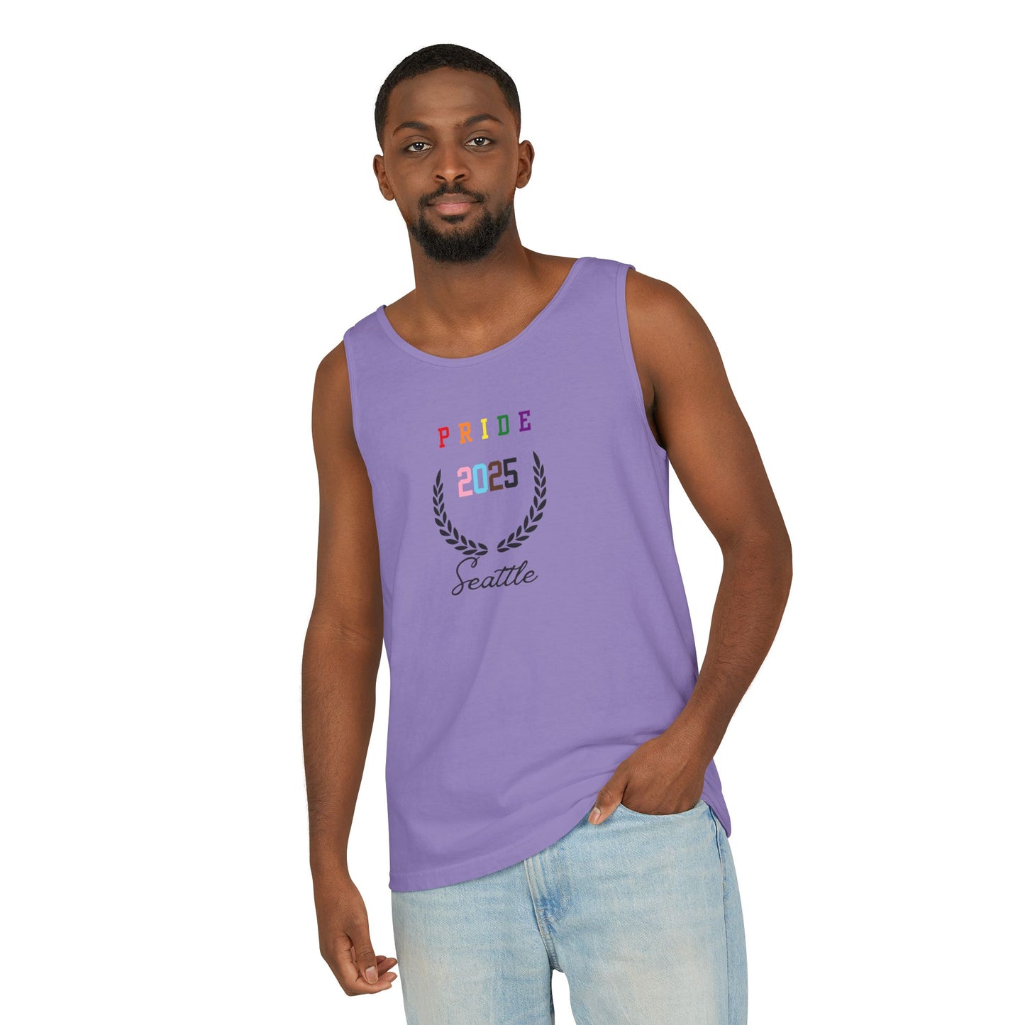Seattle Pride Unisex Garment-Dyed Tank Top
