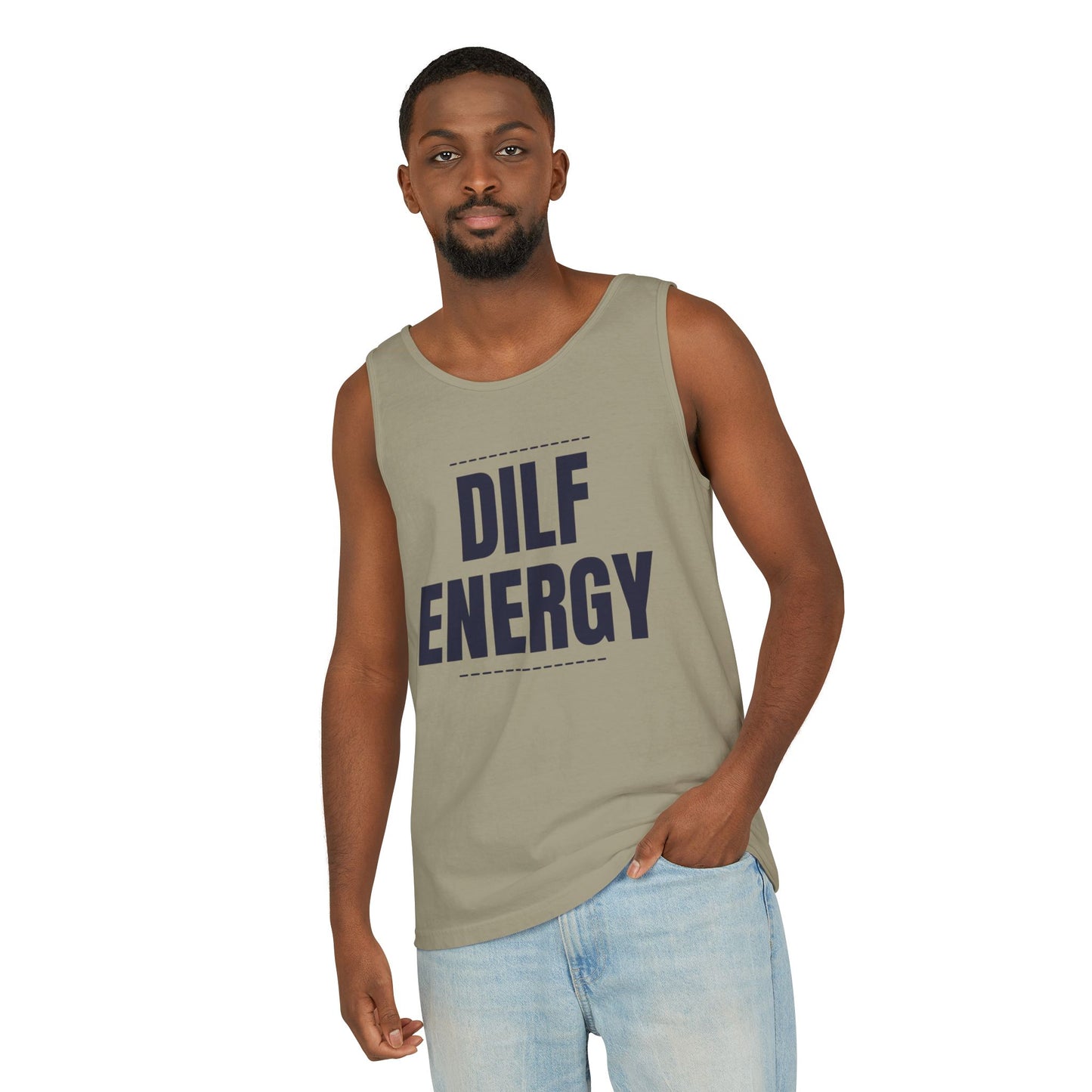 DILF Energy Unisex Garment-Dyed Tank Top