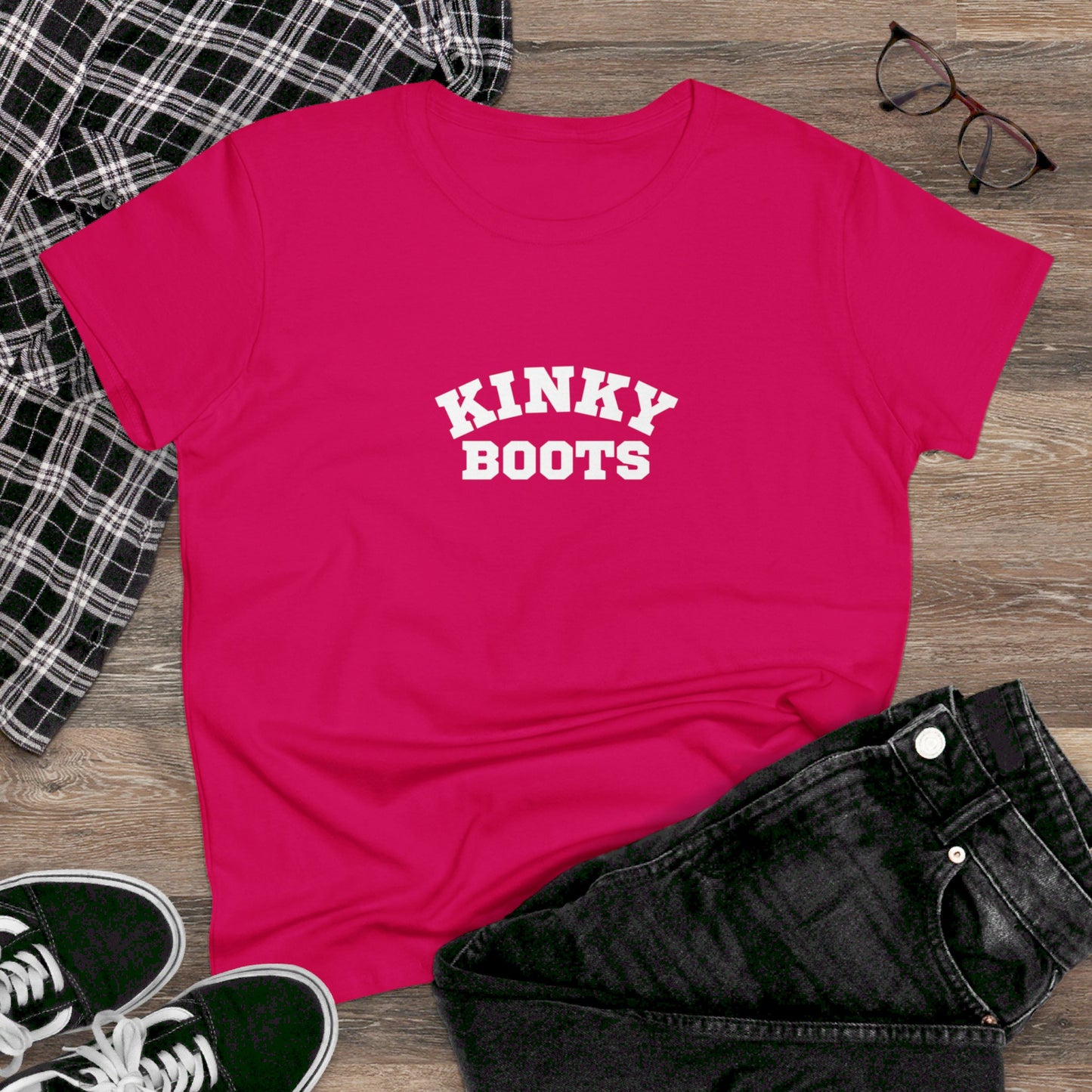 Kinky Boots Women's Midweight Cotton Tee
