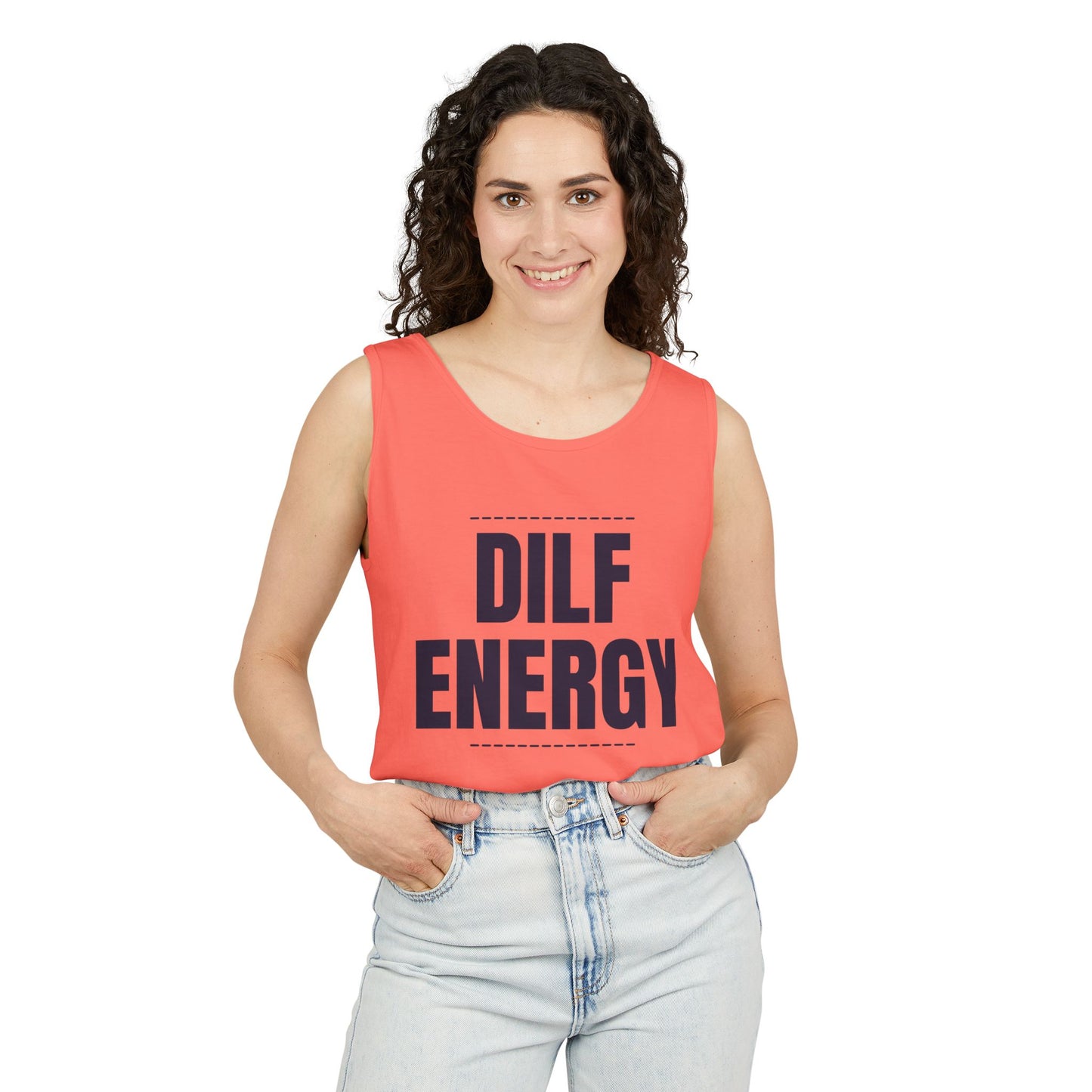DILF Energy Unisex Garment-Dyed Tank Top