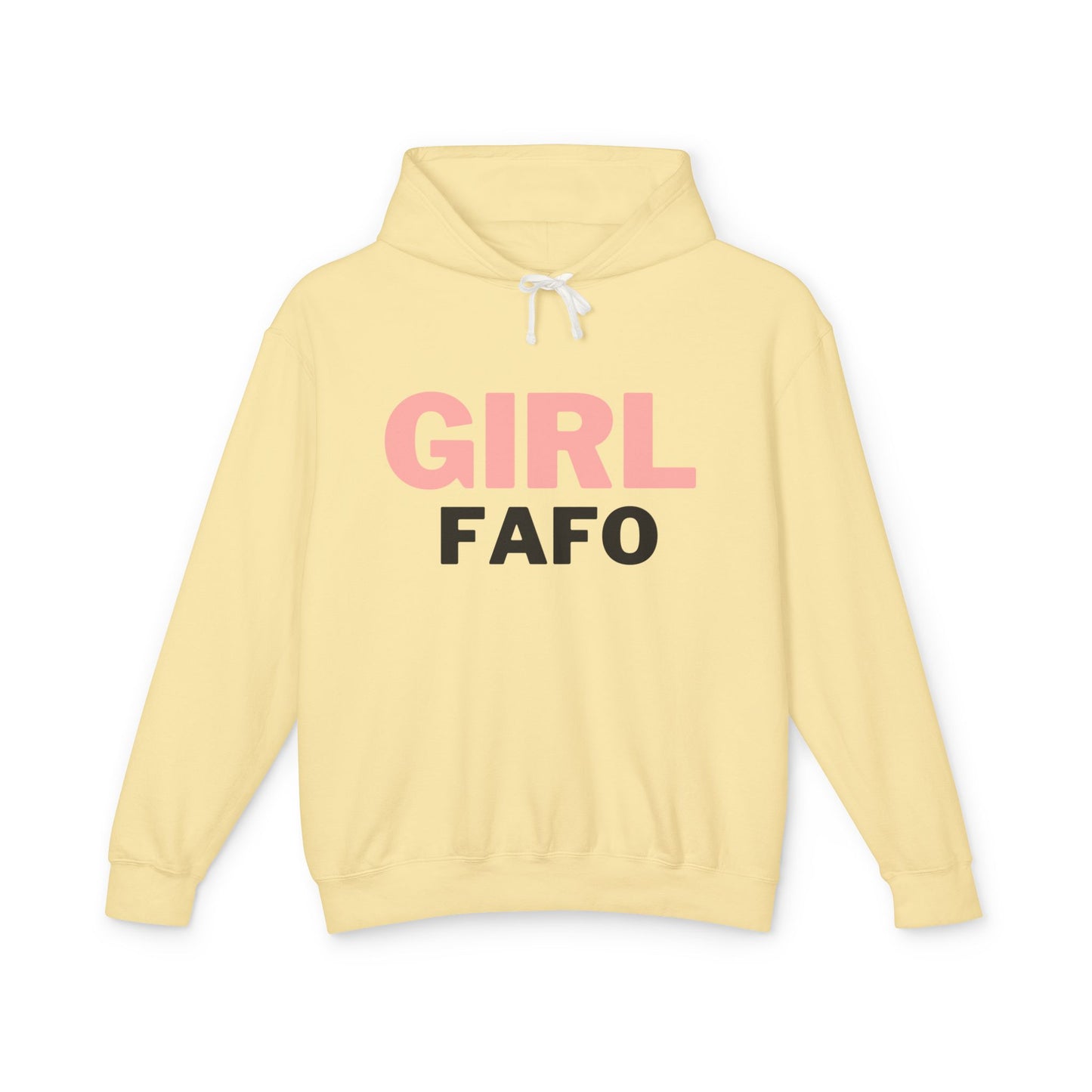 Girl FAFO Unisex Lightweight Hooded Sweatshirt