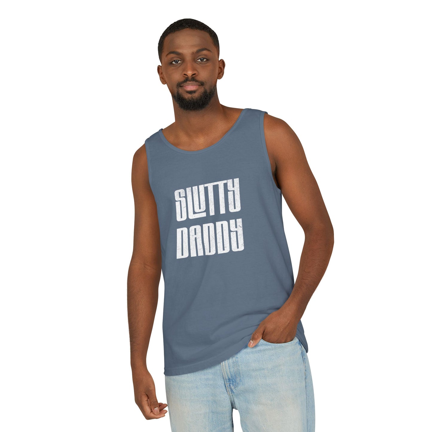 Slutty Daddy Unisex Garment-Dyed Tank Top