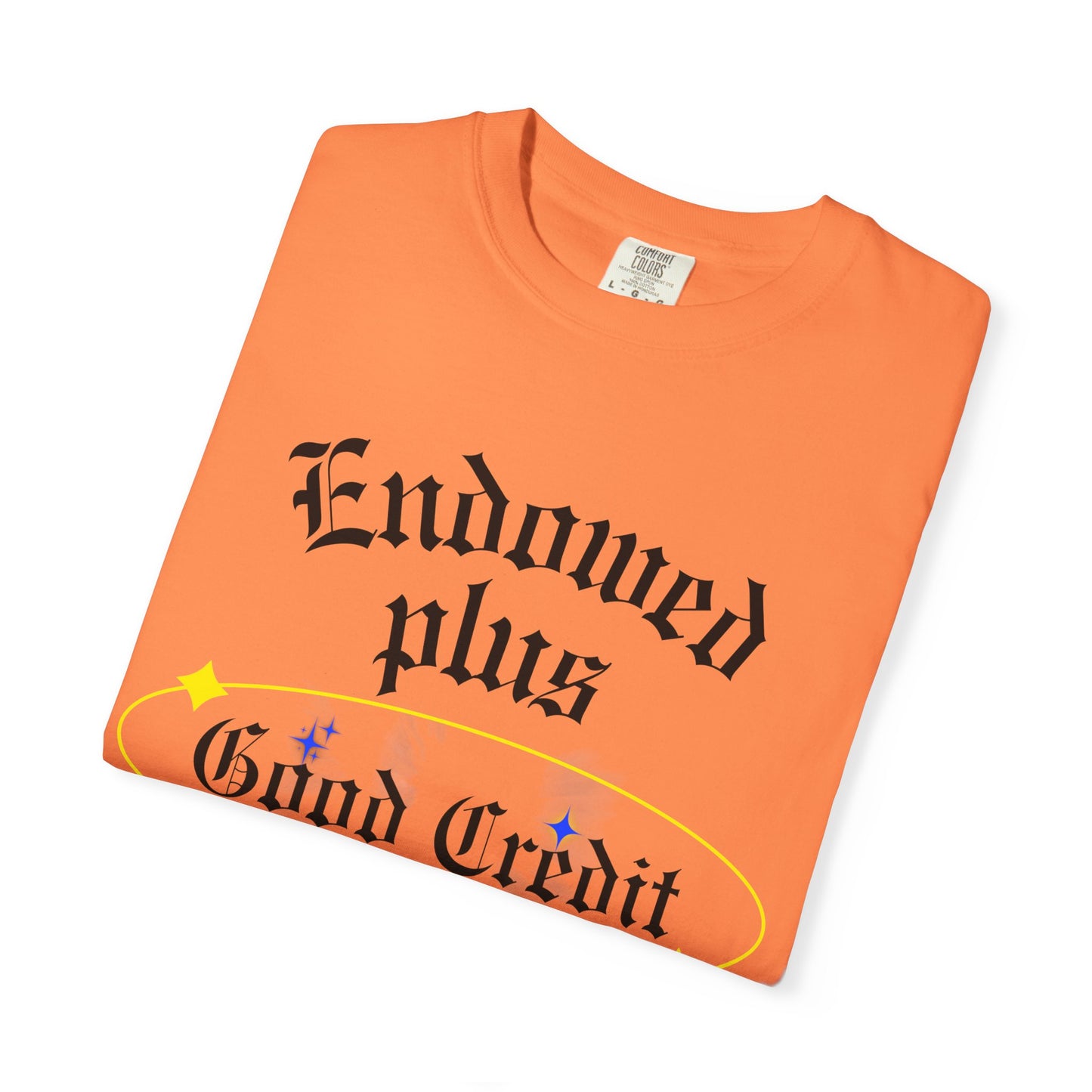 Endowed plus Good Credit Unisex Garment-Dyed T-shirt