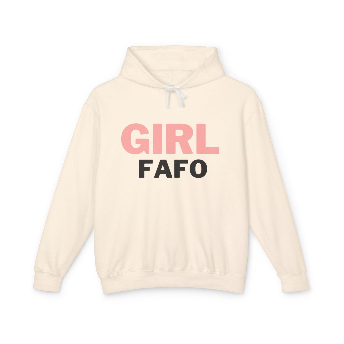 Girl FAFO Unisex Lightweight Hooded Sweatshirt