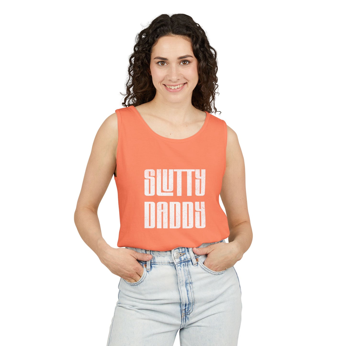 Slutty Daddy Unisex Garment-Dyed Tank Top