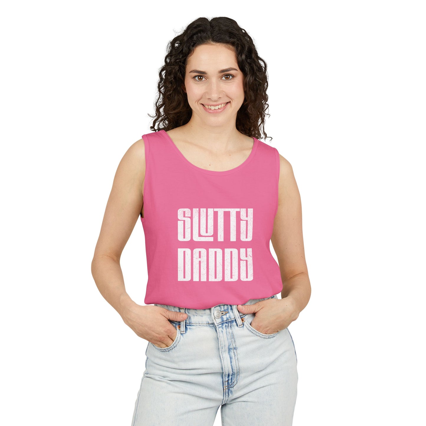 Slutty Daddy Unisex Garment-Dyed Tank Top