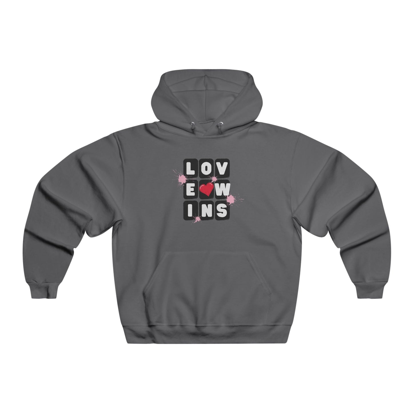 Love Wins Men's NUBLEND® Hooded Sweatshirt