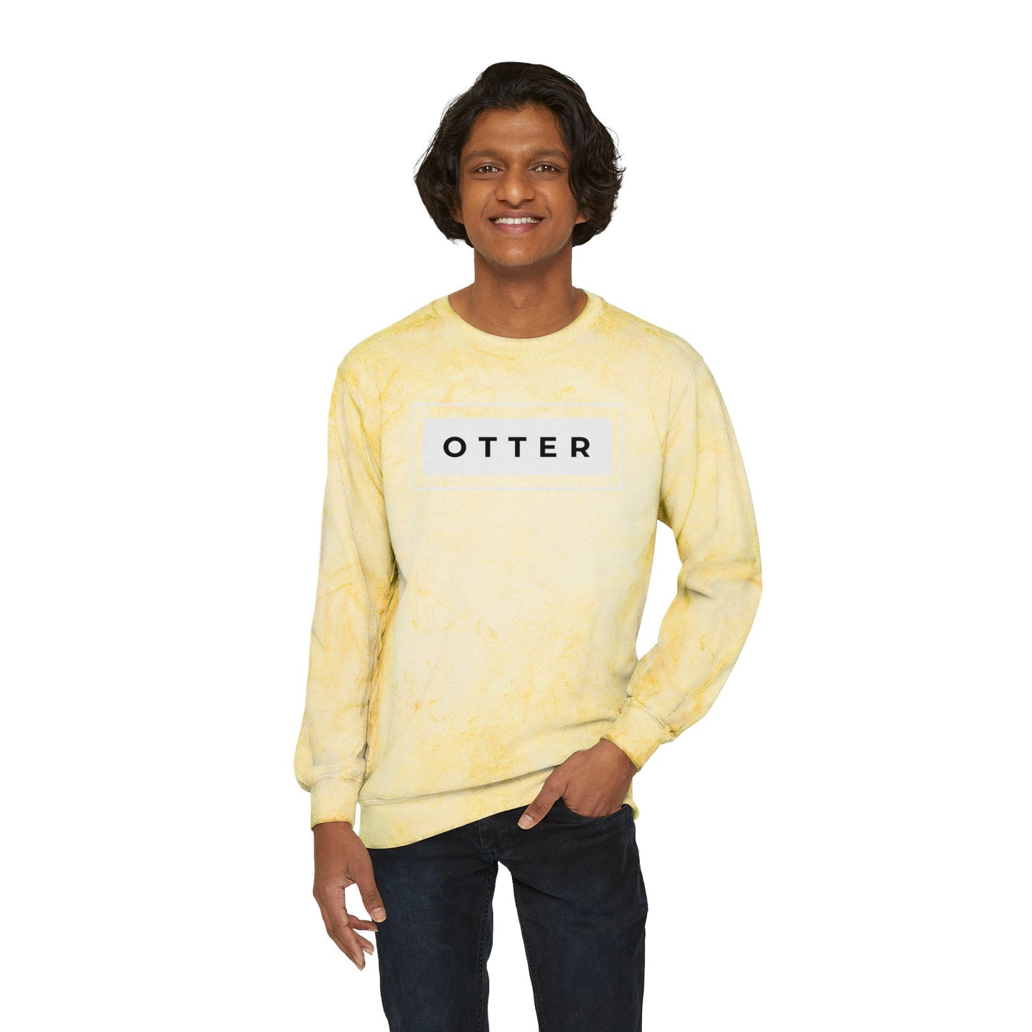 Otter Unisex Color Blast Crewneck Sweatshirt