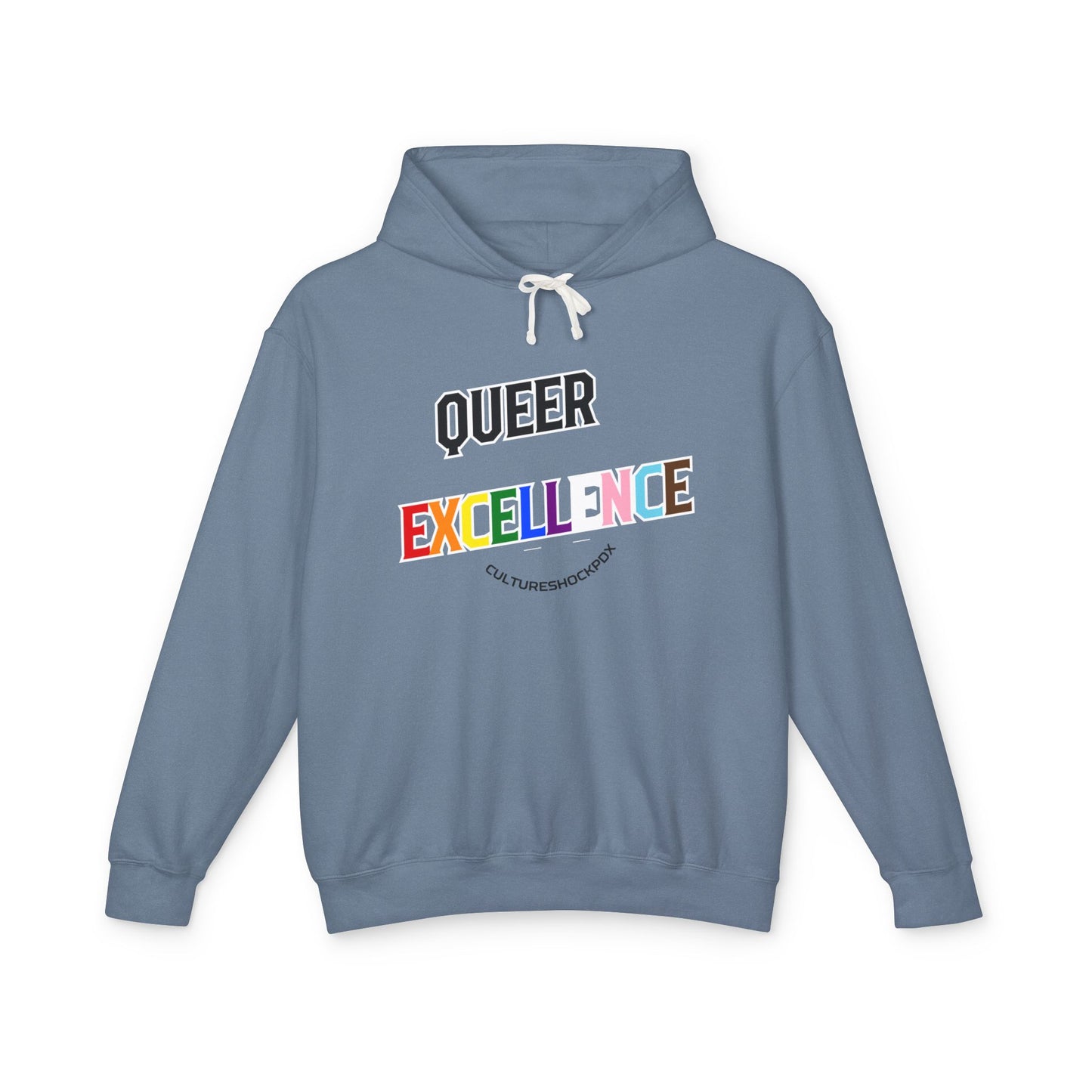 Queer Excellence Unisex Lightweight Hooded Sweatshirt
