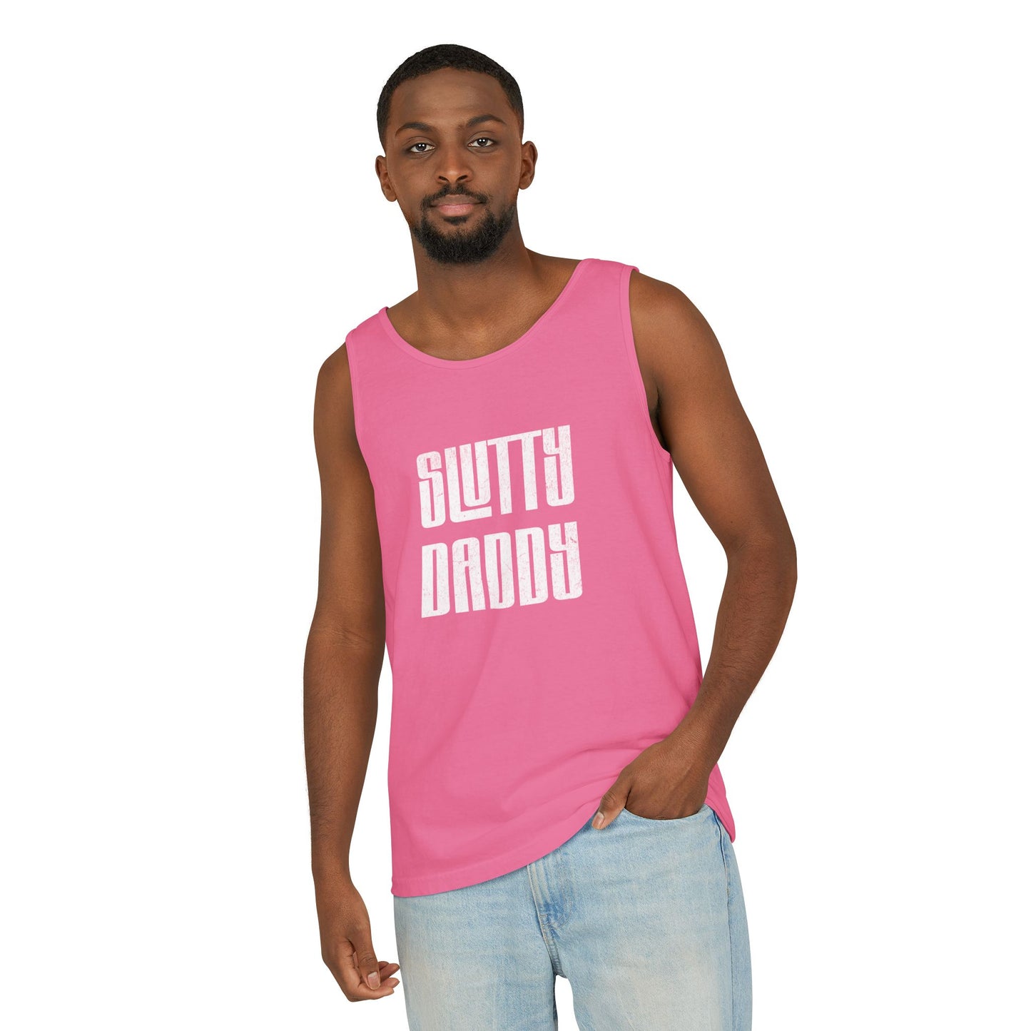Slutty Daddy Unisex Garment-Dyed Tank Top