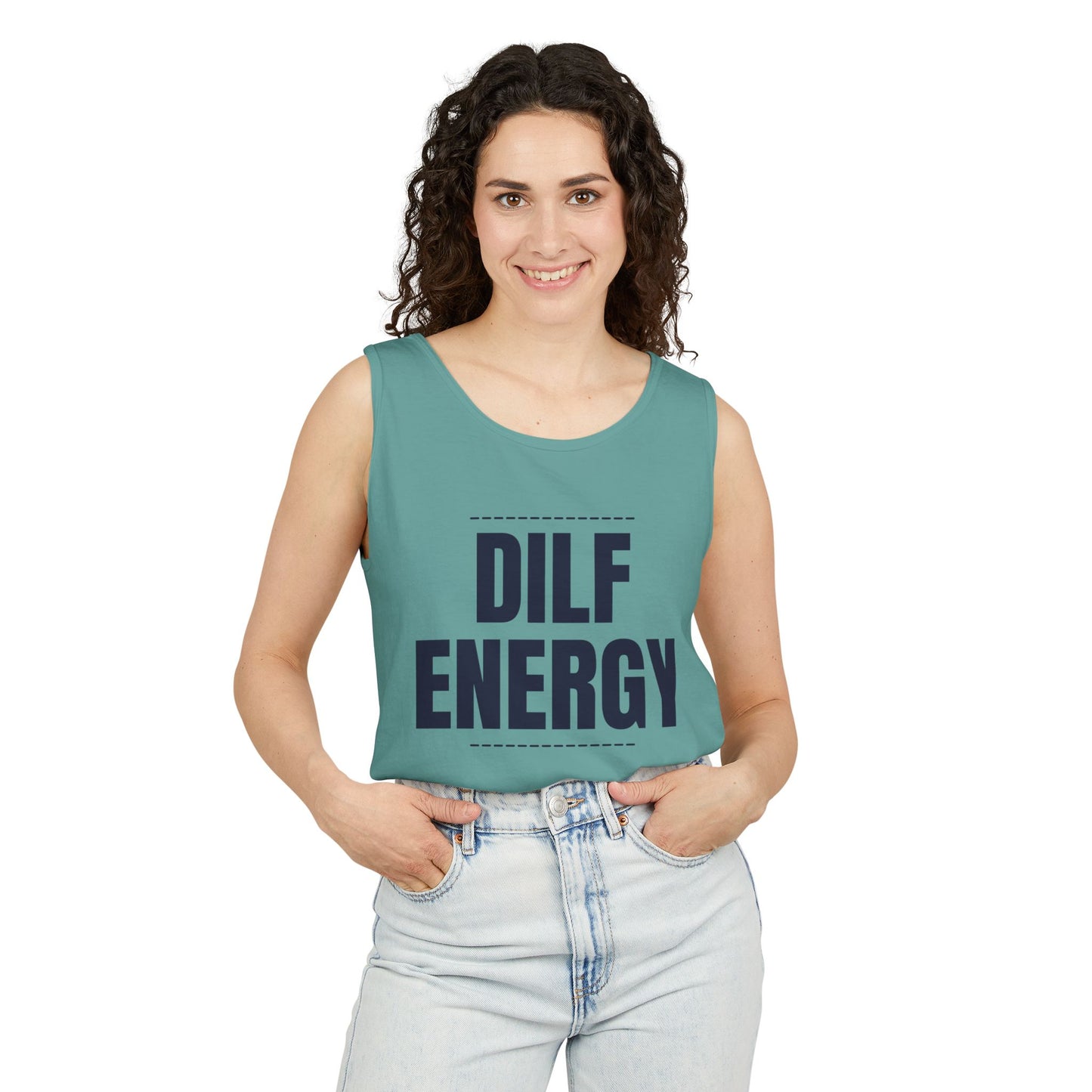 DILF Energy Unisex Garment-Dyed Tank Top