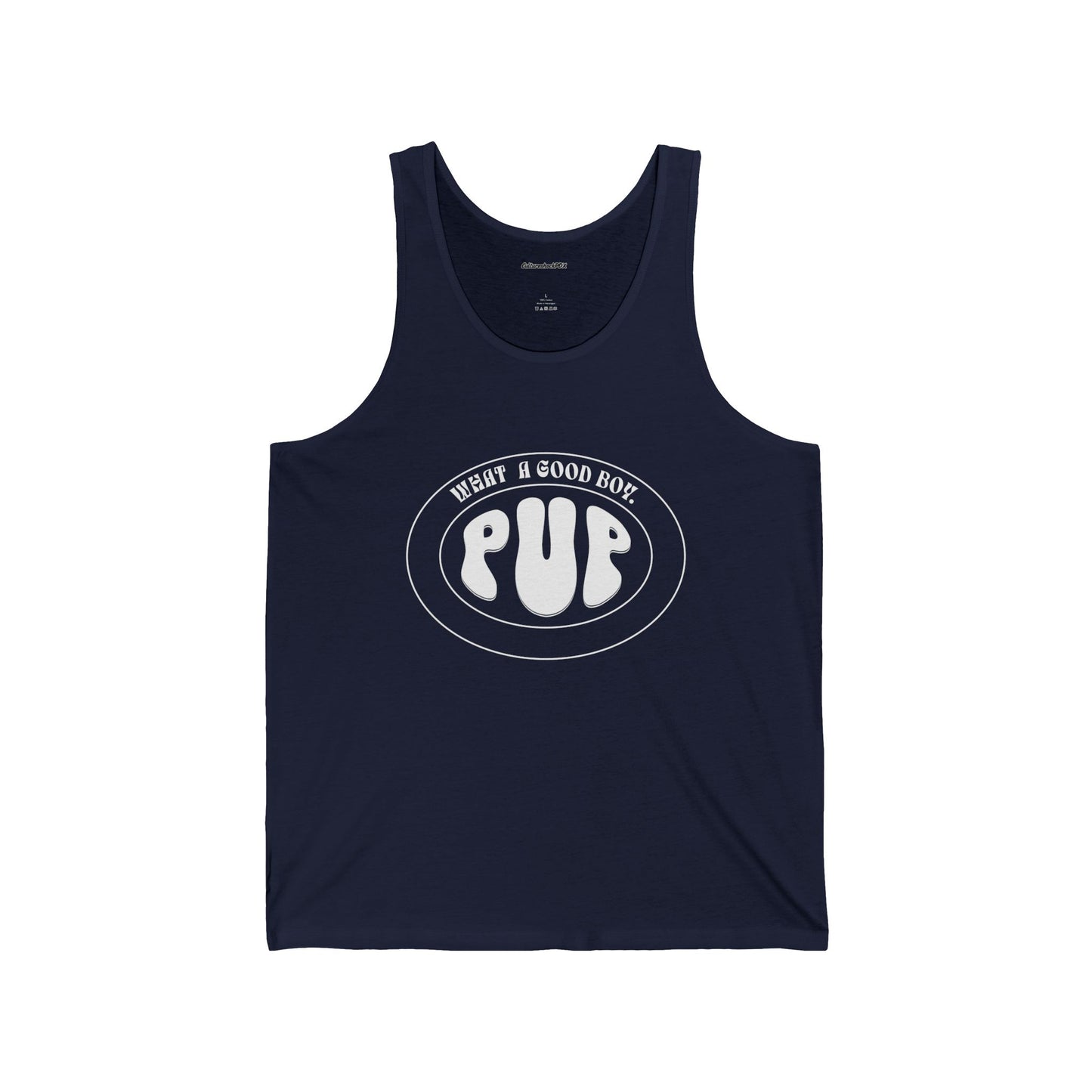 What a good boy.Unisex Jersey Tank