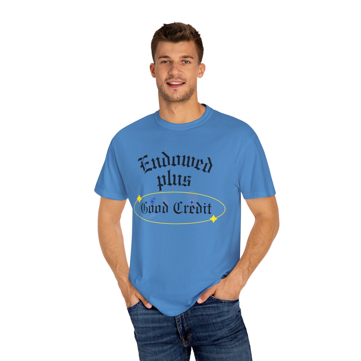 Endowed plus Good Credit Unisex Garment-Dyed T-shirt