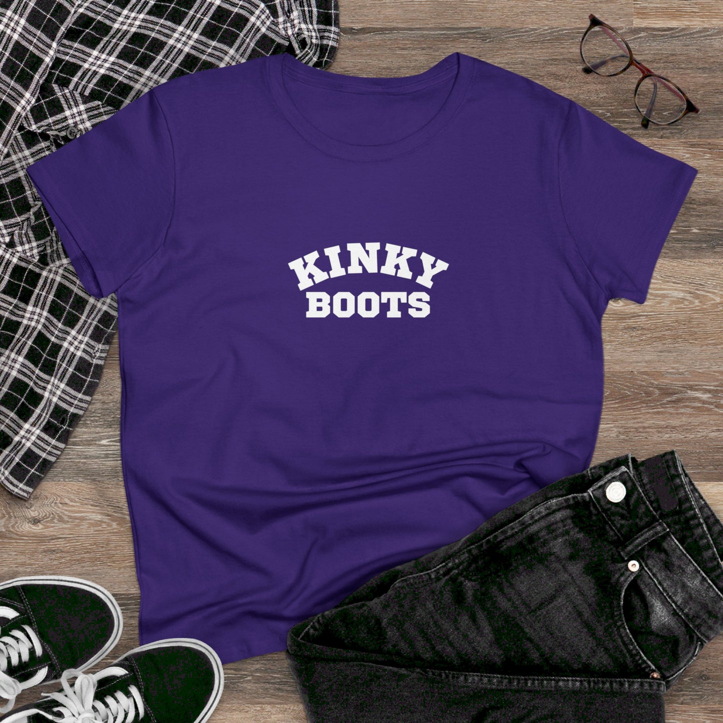 Kinky Boots Women's Midweight Cotton Tee
