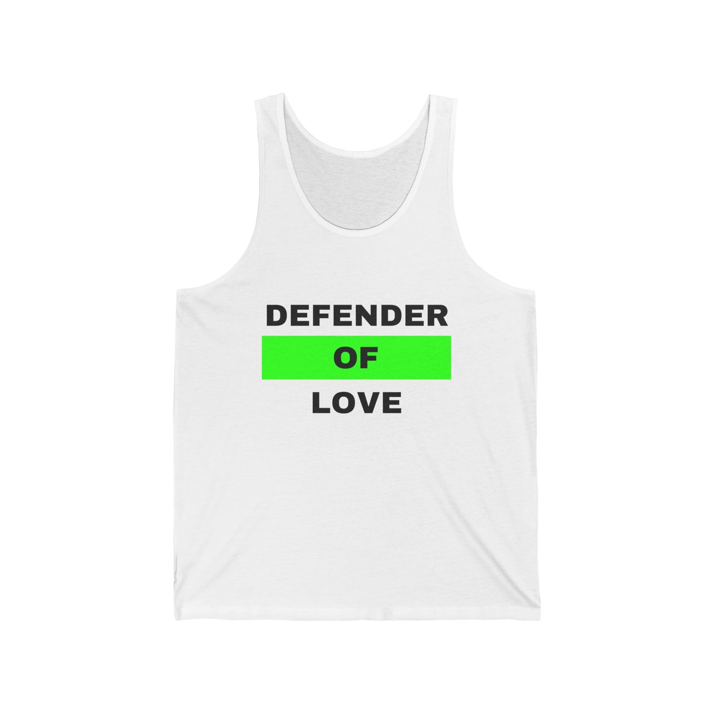 Defender of Love Unisex Jersey Tank