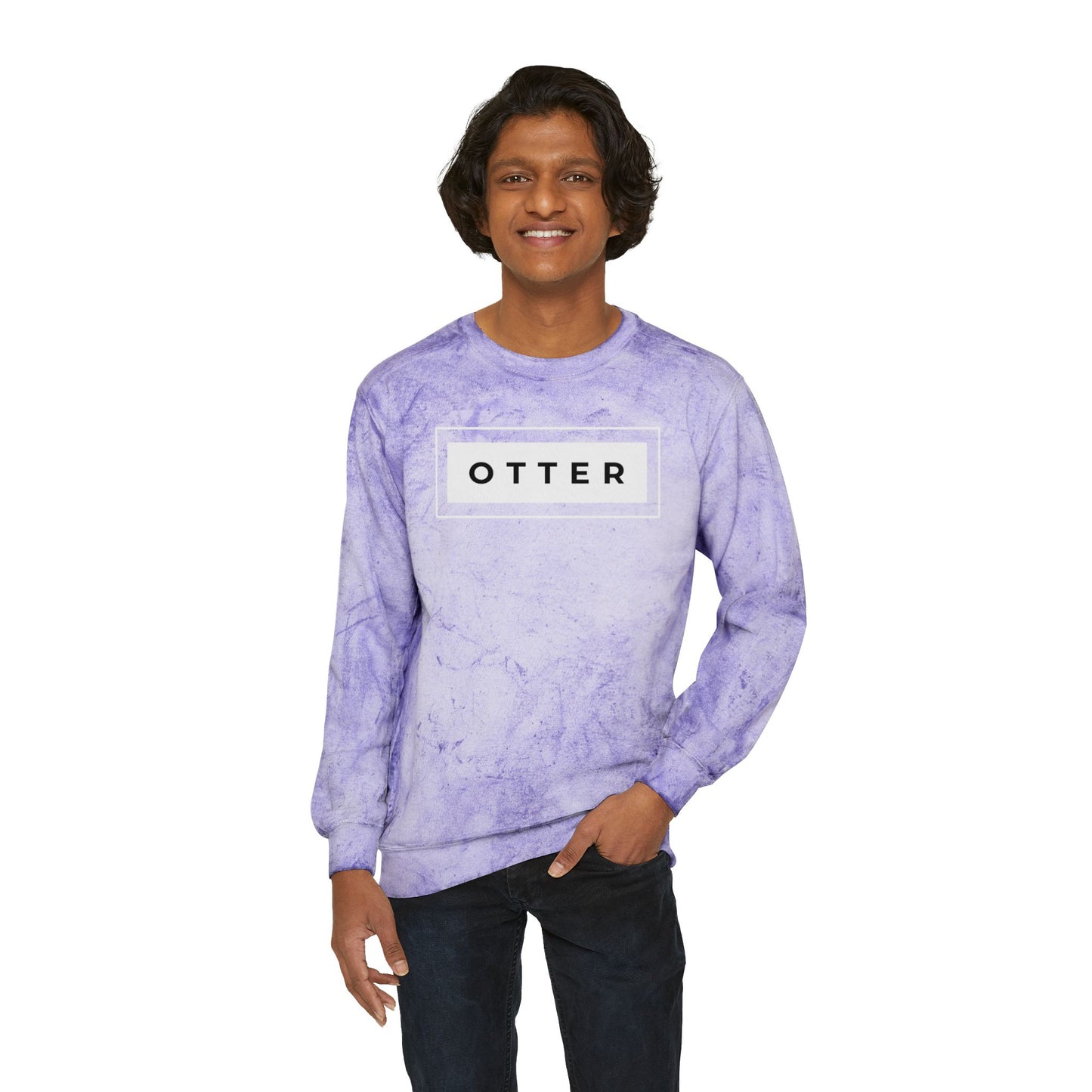 Otter Unisex Color Blast Crewneck Sweatshirt