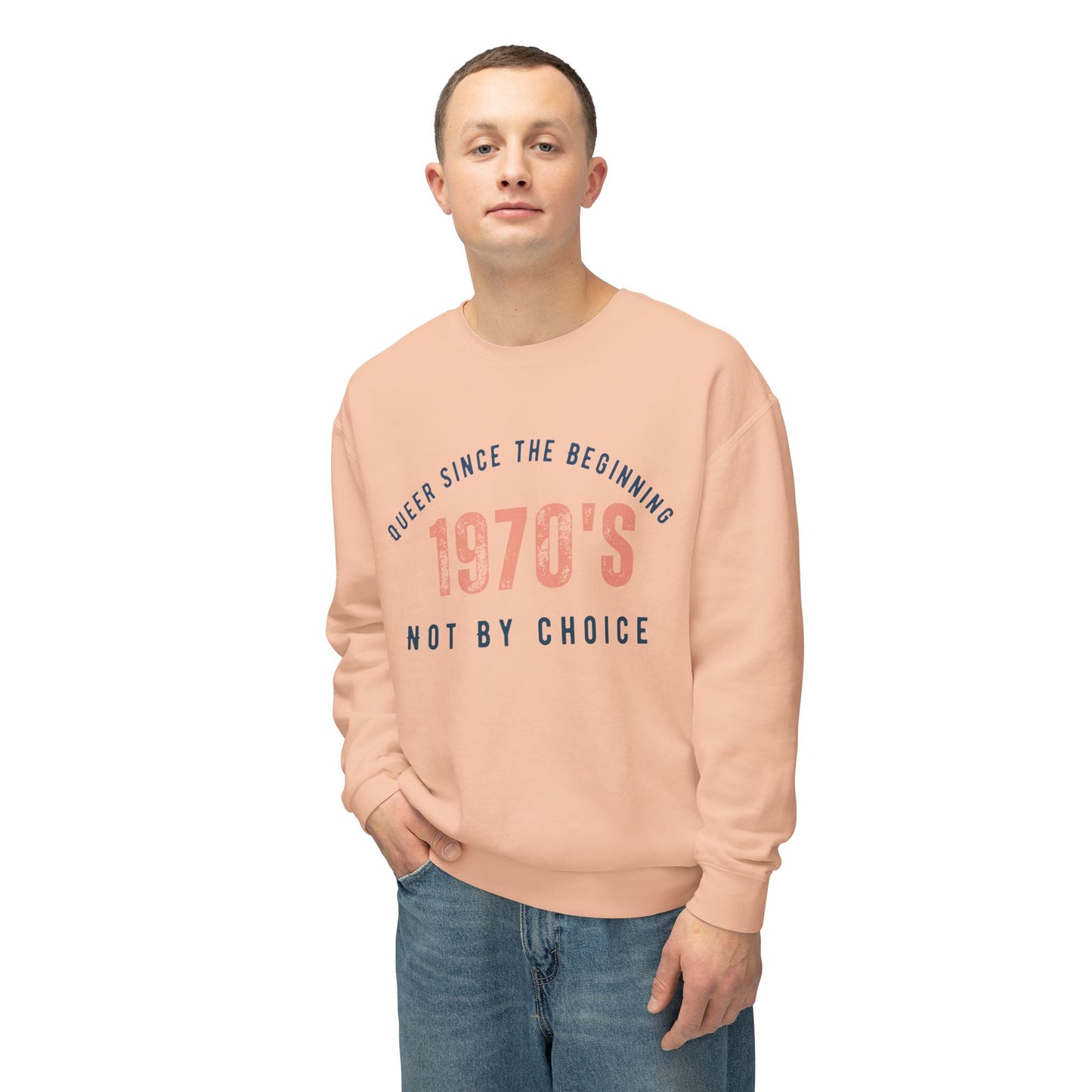 Queer 1970`s Unisex Lightweight Crewneck Sweatshirt