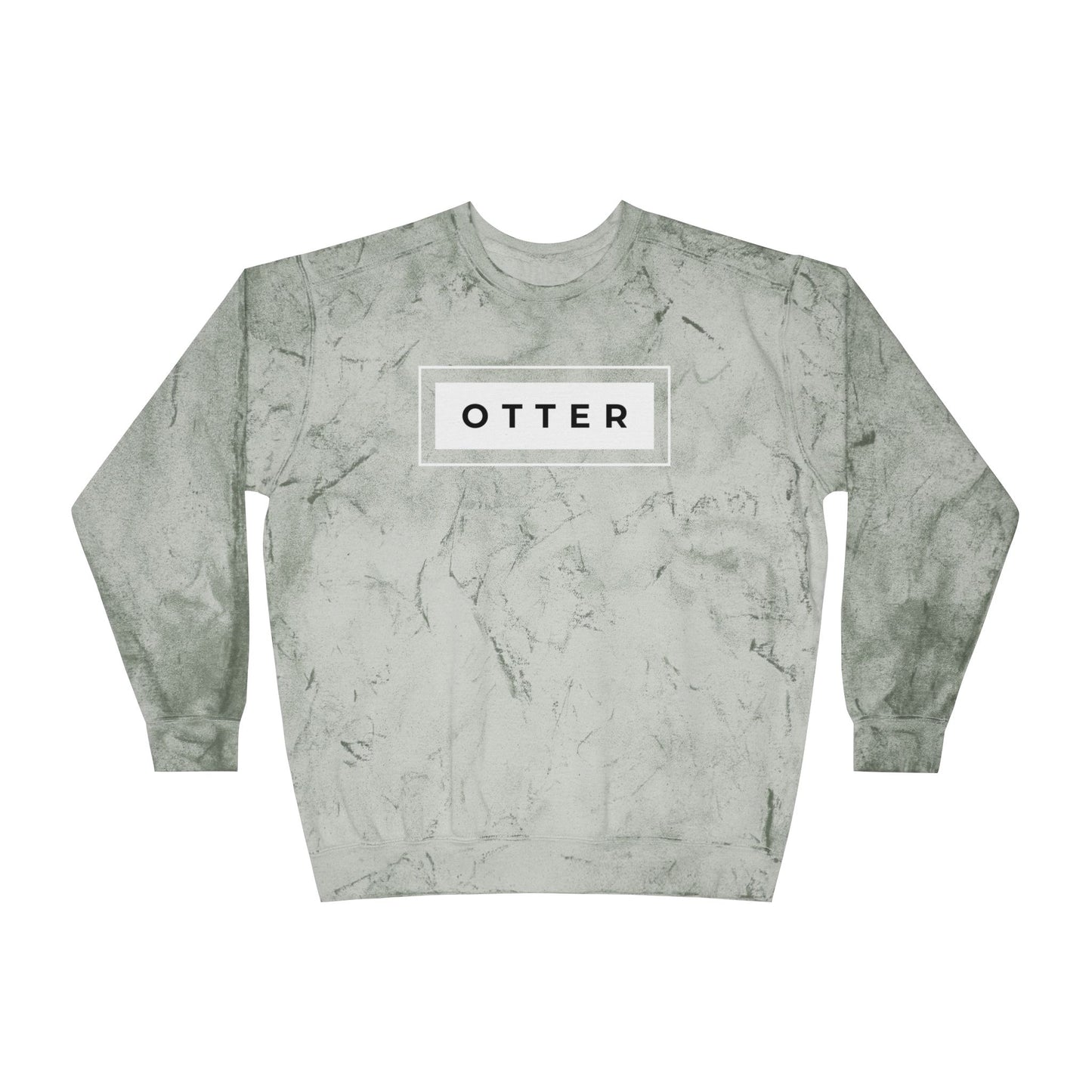 Otter Unisex Color Blast Crewneck Sweatshirt