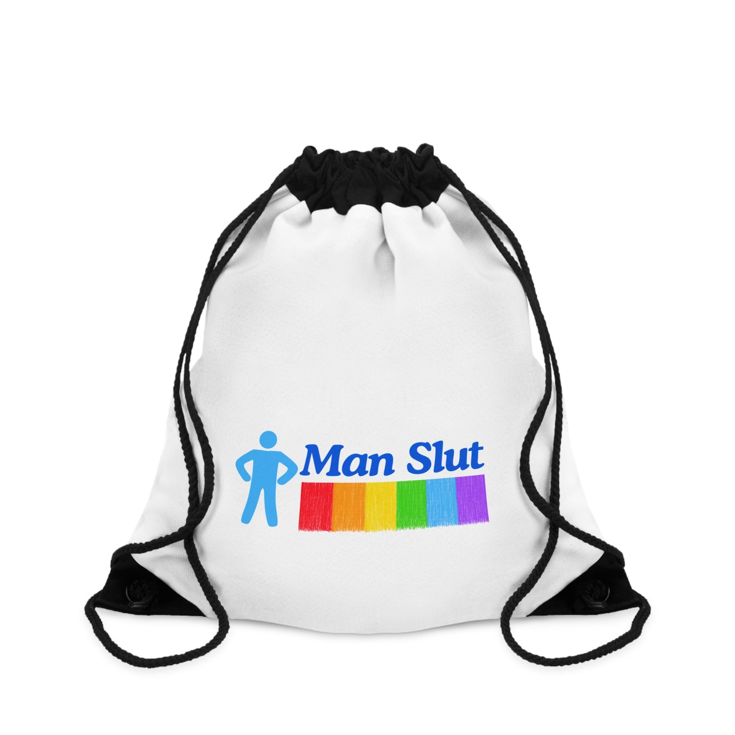 Man Slut Drawstring Bag