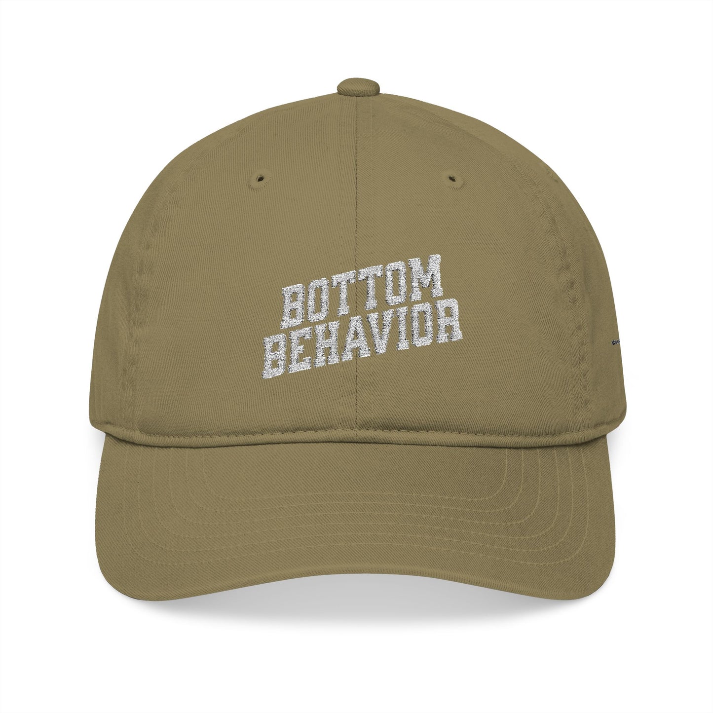 Bottom Behavior Organic Baseball Cap (Embroidery)