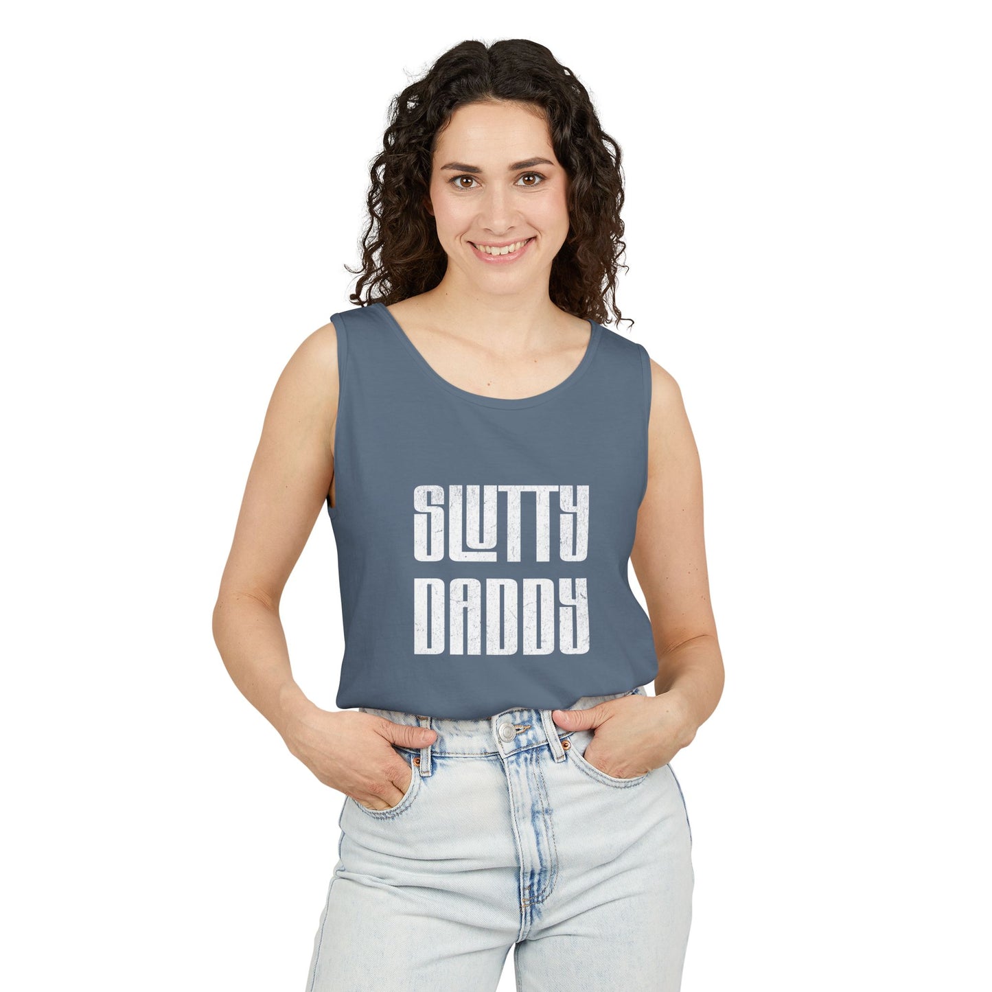 Slutty Daddy Unisex Garment-Dyed Tank Top