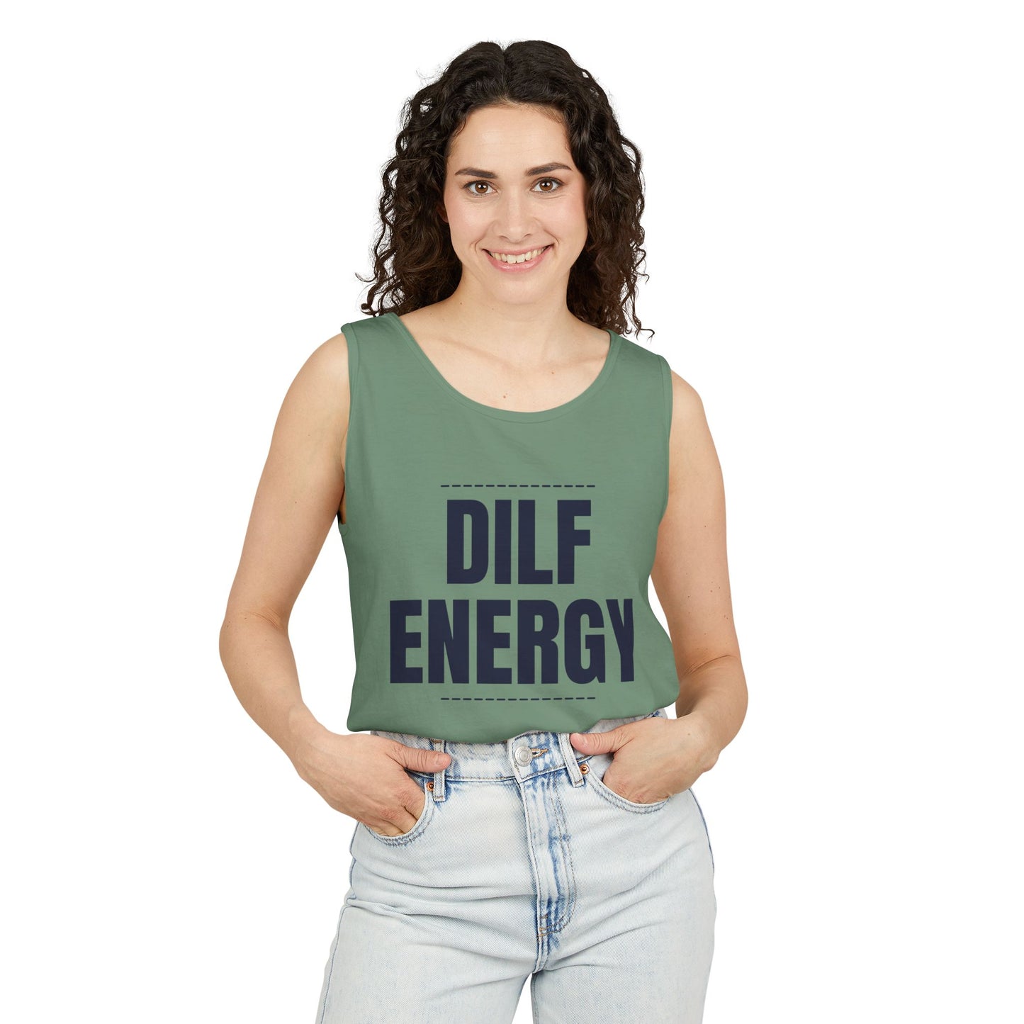 DILF Energy Unisex Garment-Dyed Tank Top