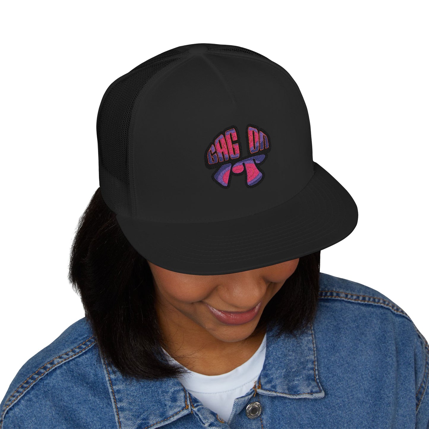 Gag On it 5 Panel Trucker Cap (Embroidery)