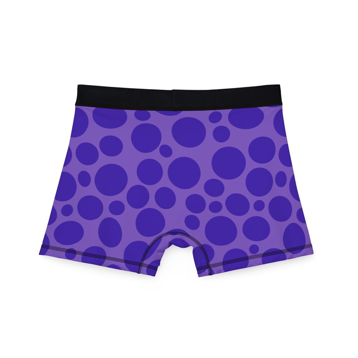 Purple Polka Dot Men's Boxers (AOP)