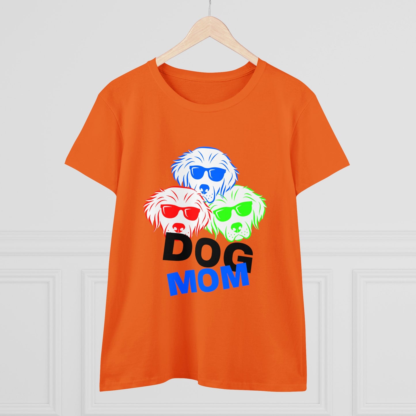 Dog Mom Women's Midweight Cotton Tee
