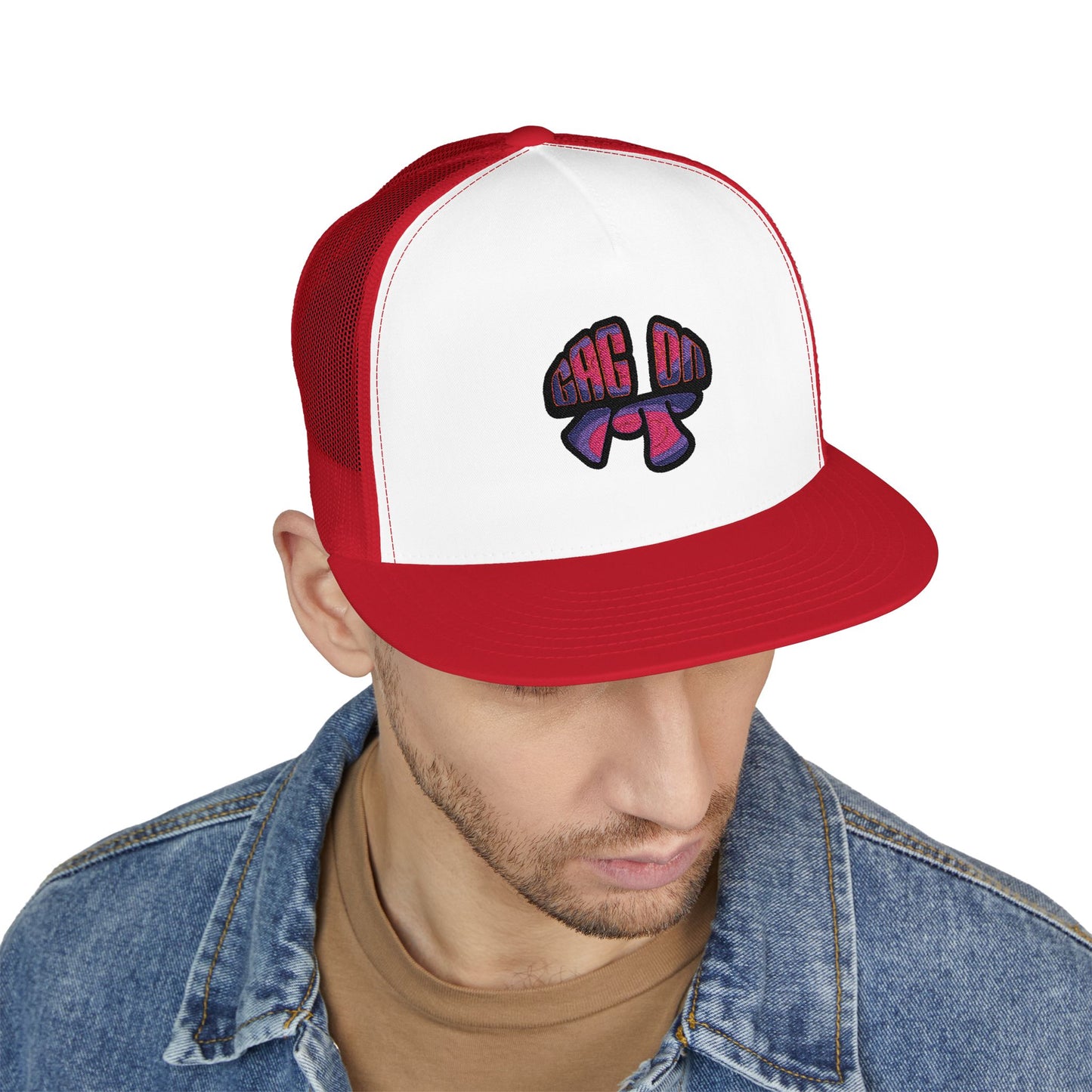 Gag On it 5 Panel Trucker Cap (Embroidery)
