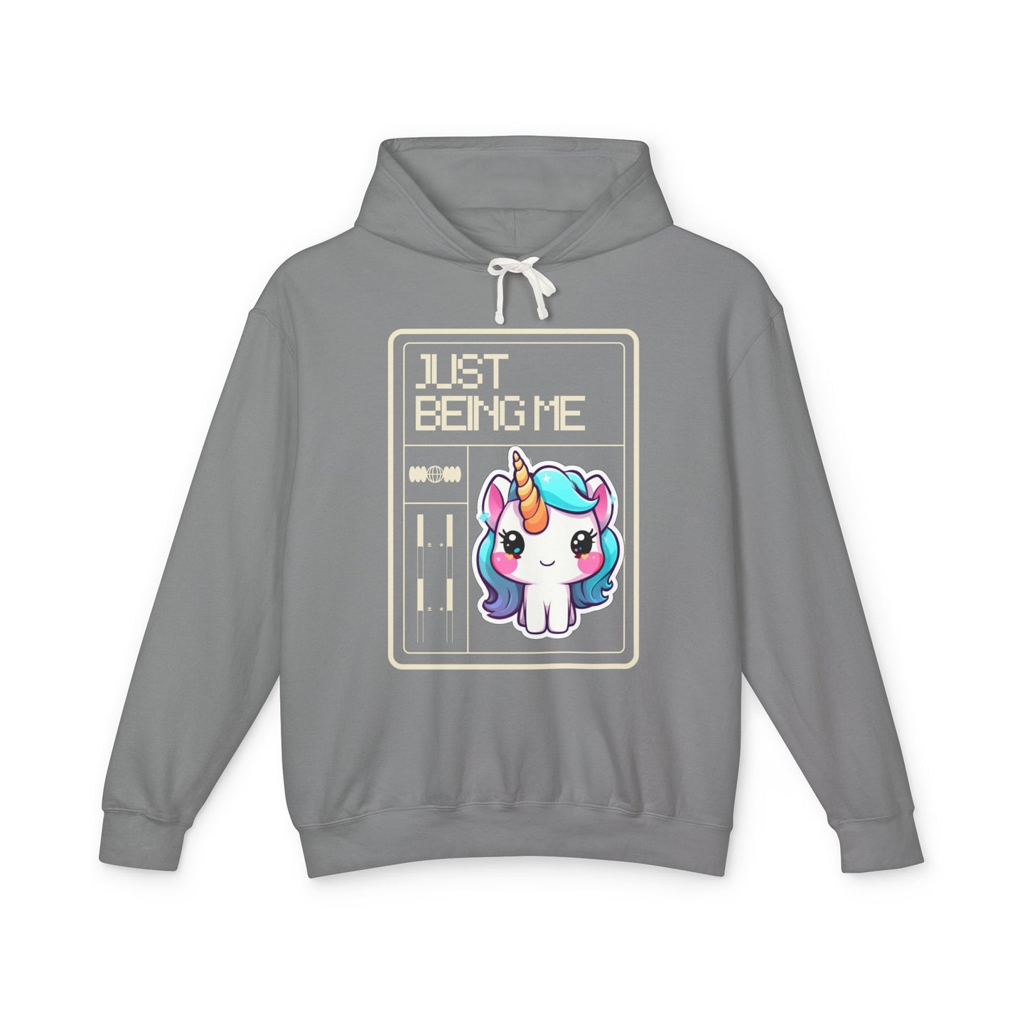 Just Being Me .... Unisex Lightweight Hooded Sweatshirt