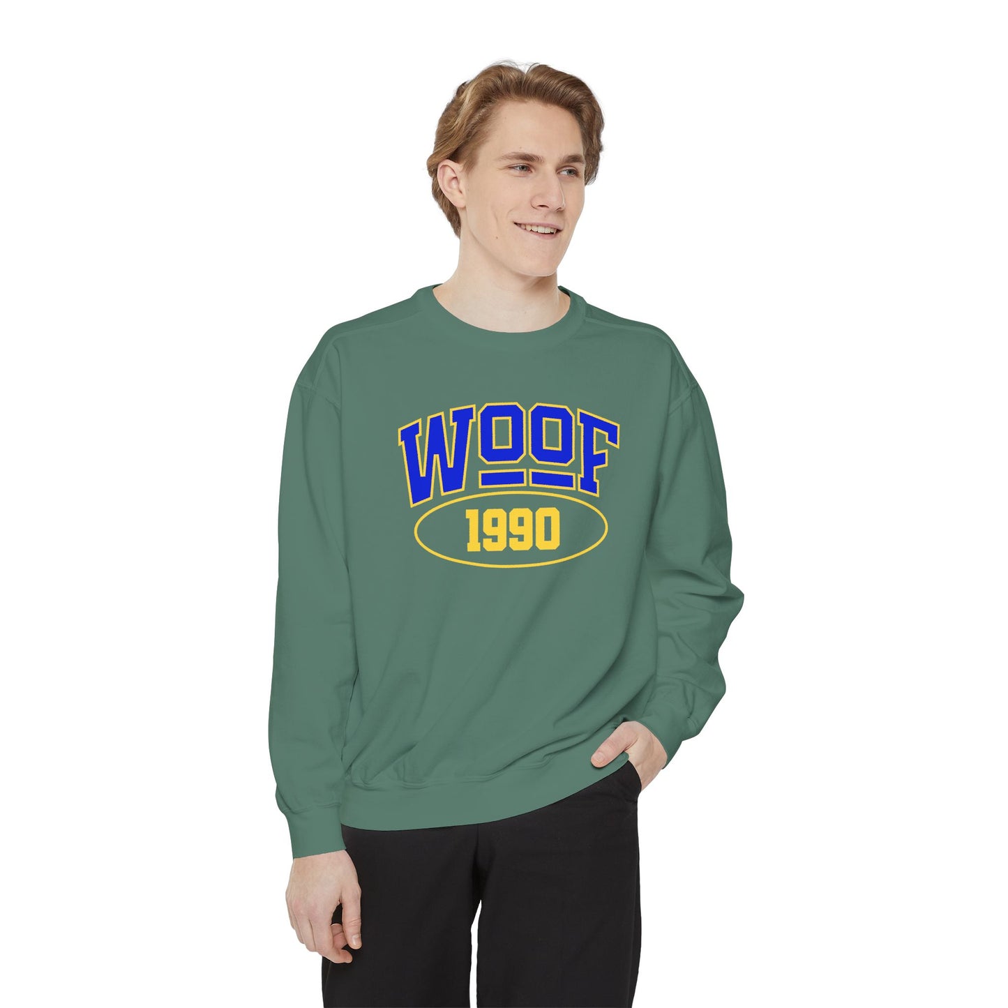 Woof 1990 Unisex Garment-Dyed Sweatshirt