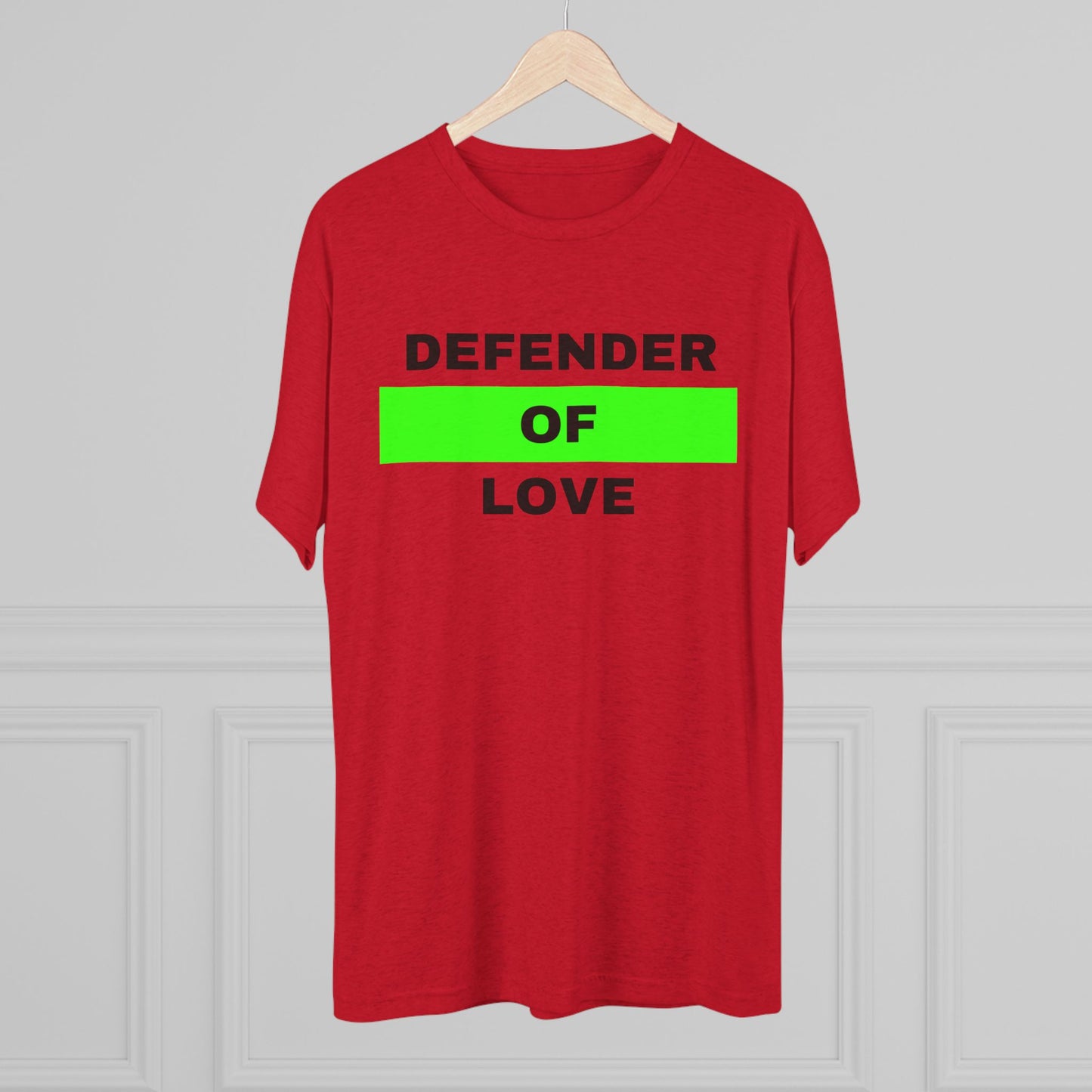 Defender Of Love Unisex Tri-Blend Crew Tee