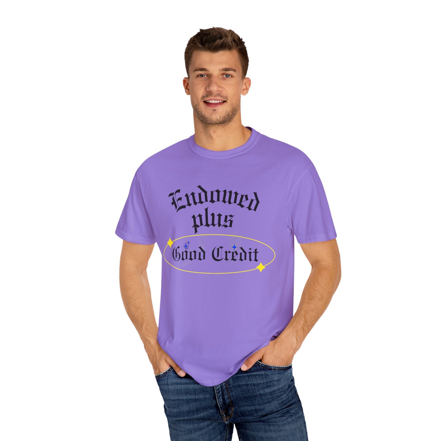 Endowed plus Good Credit Unisex Garment-Dyed T-shirt