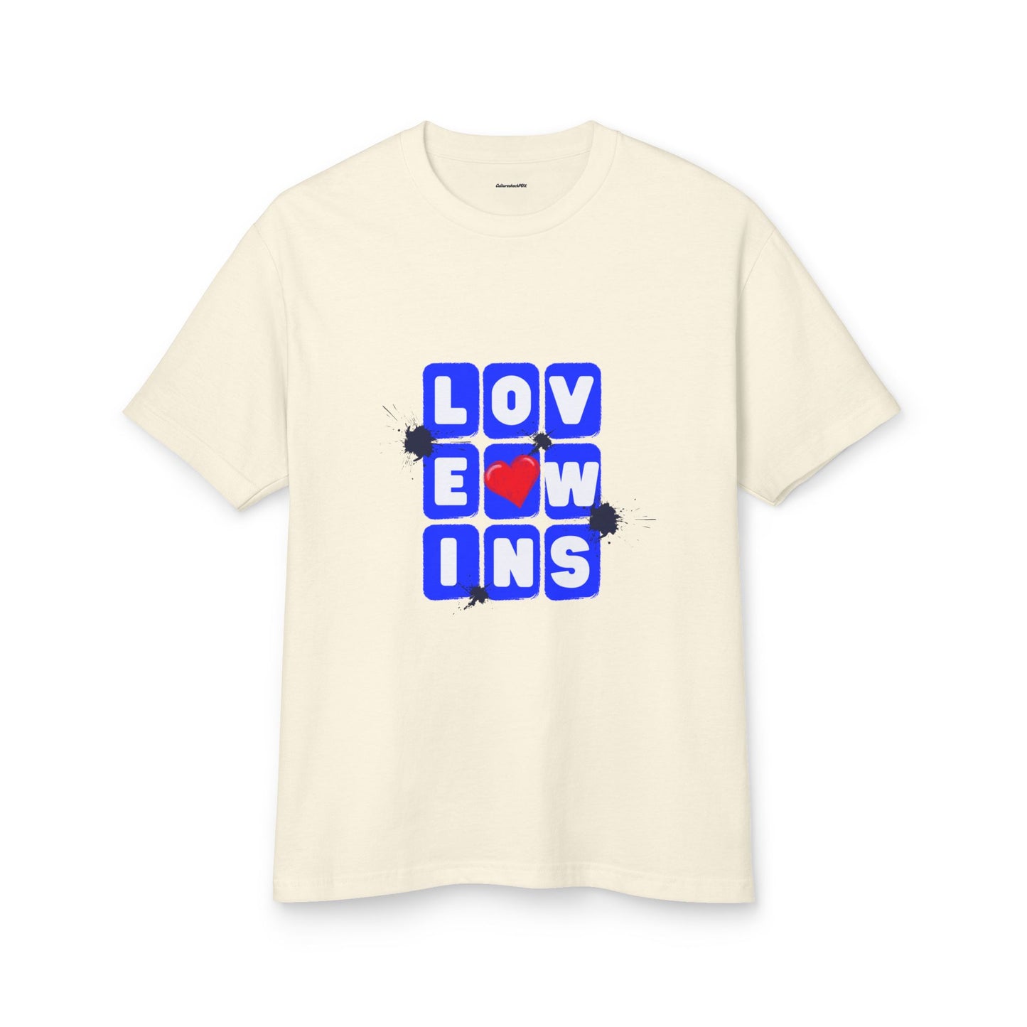 Love Wins Unisex Garment-Dyed Heavyweight Cotton Tee