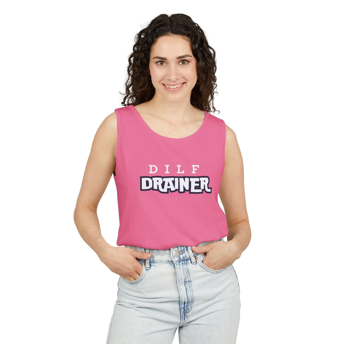 Dilf  Drainer Unisex Garment-Dyed Tank Top