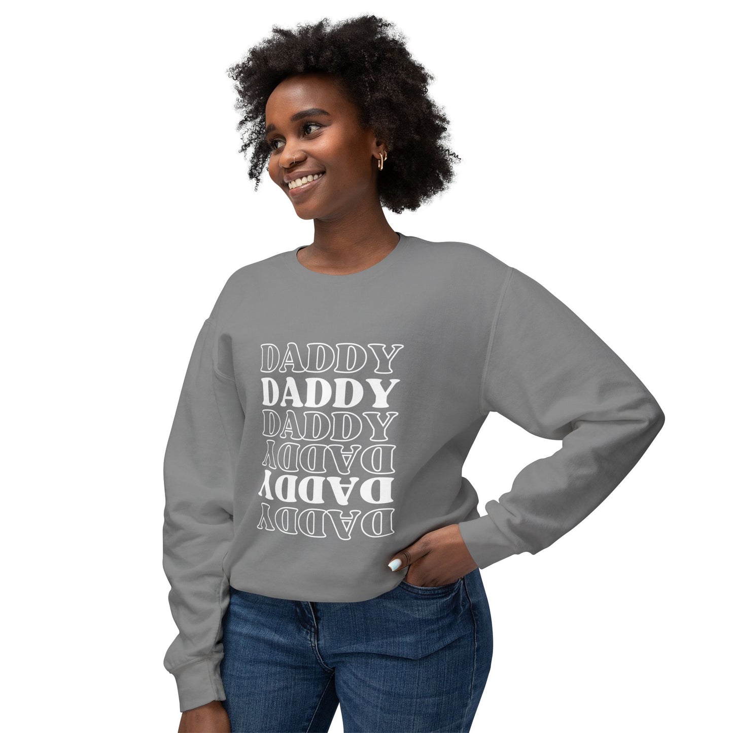 Daddy Unisex Lightweight Crewneck Sweatshirt