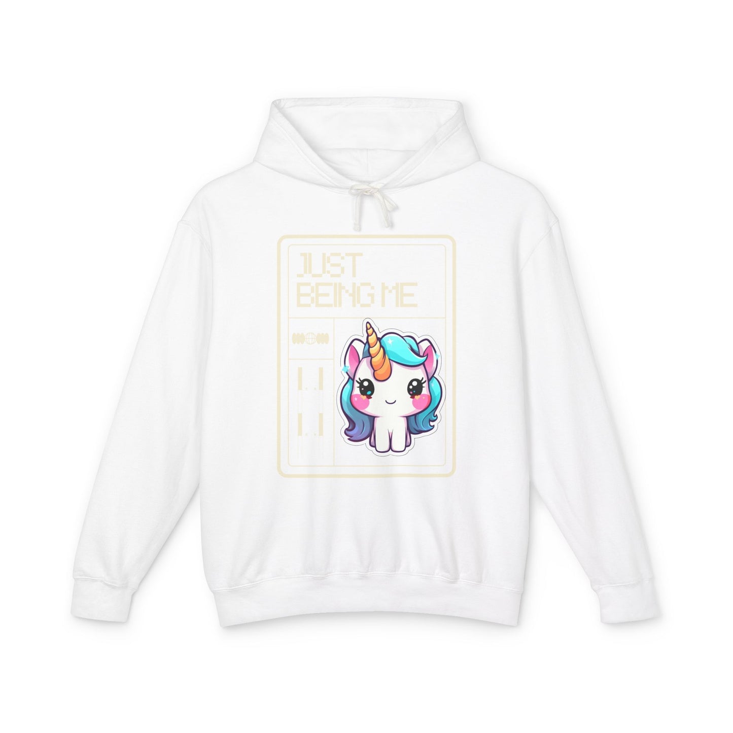 Just Being Me .... Unisex Lightweight Hooded Sweatshirt