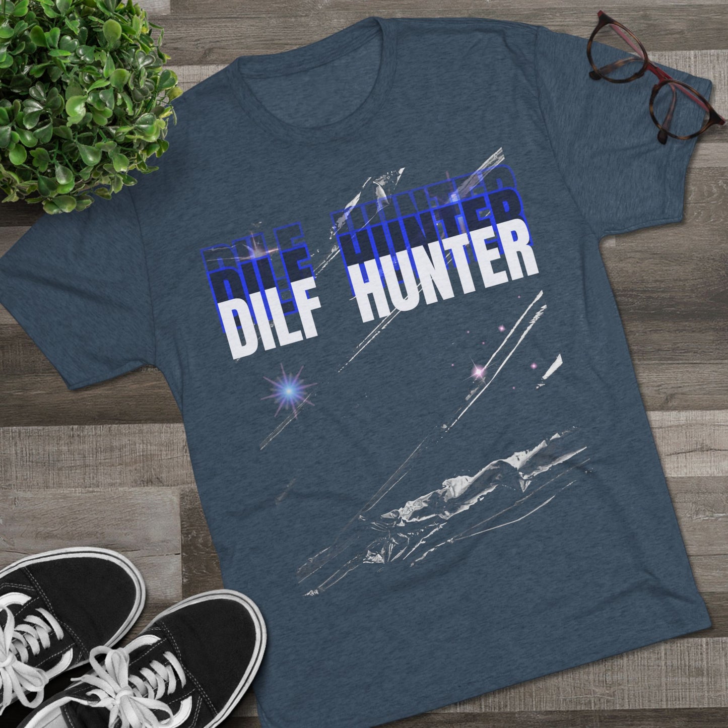 Dilf Hunter Unisex Tri-Blend Crew Tee