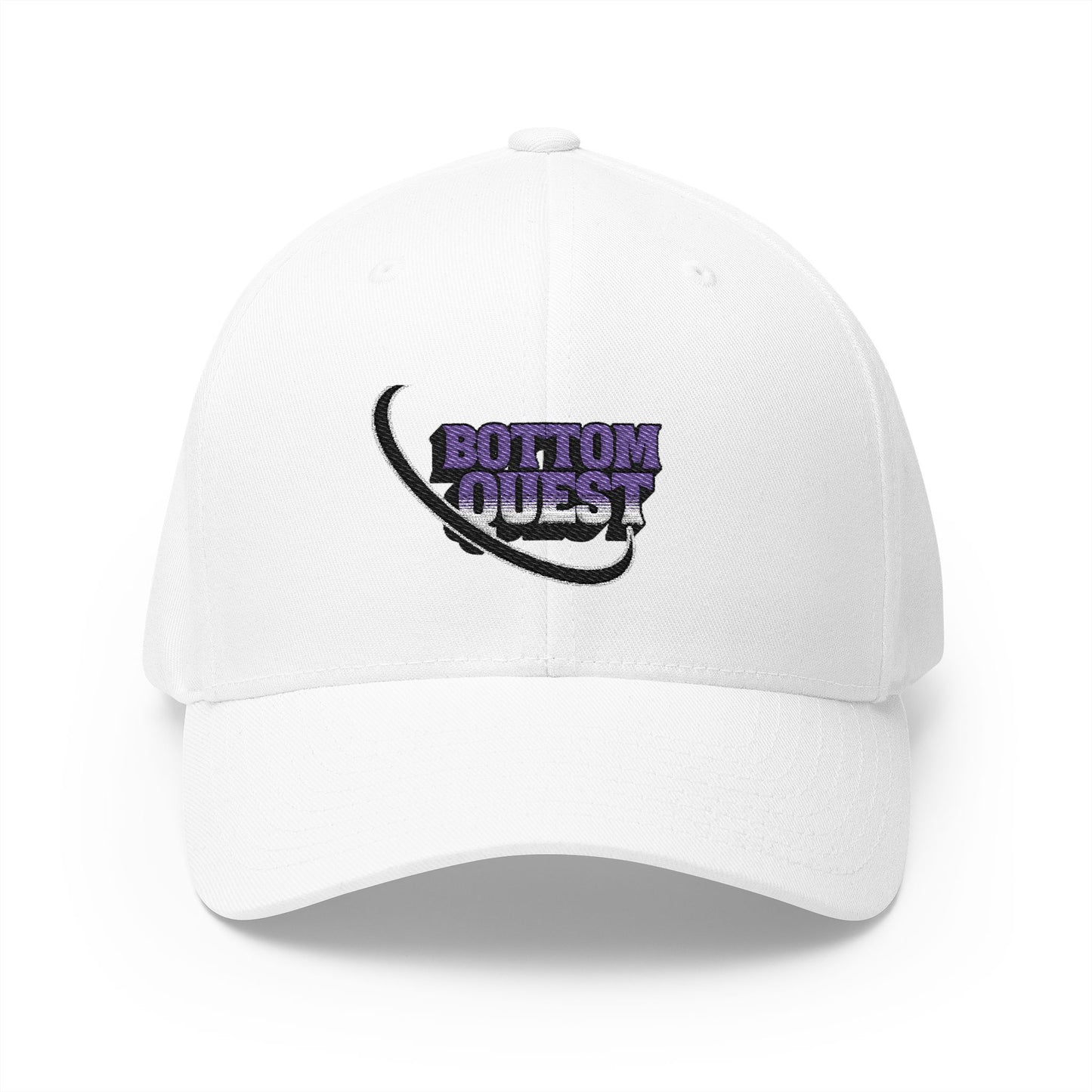 Bottom Quest Closed-Back Structured Cap (Embroidery)