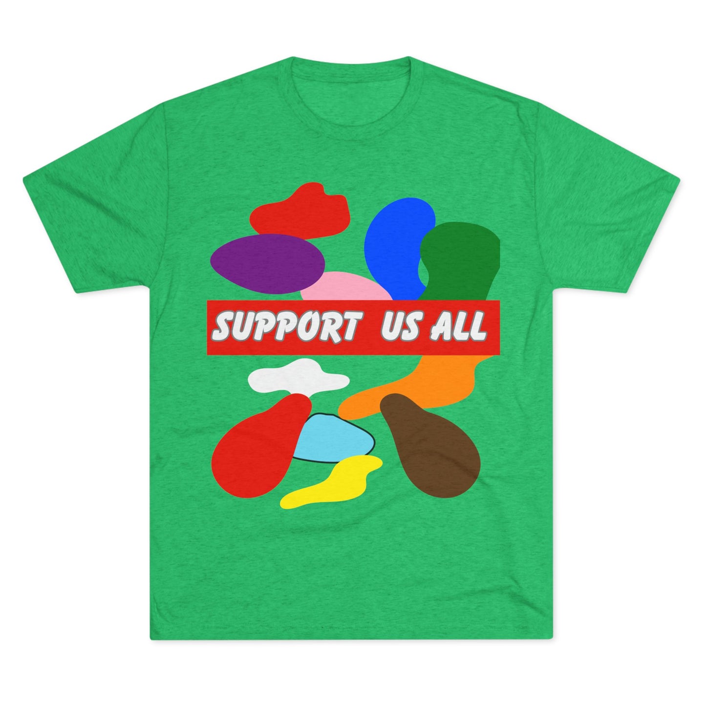 Support us all Unisex Tri-Blend Crew Tee