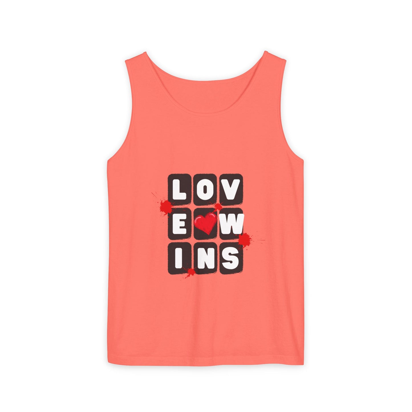 Love Wins Unisex Garment-Dyed Tank Top
