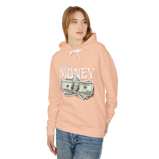 Daddy`s Money Unisex Lightweight Hooded Sweatshirt