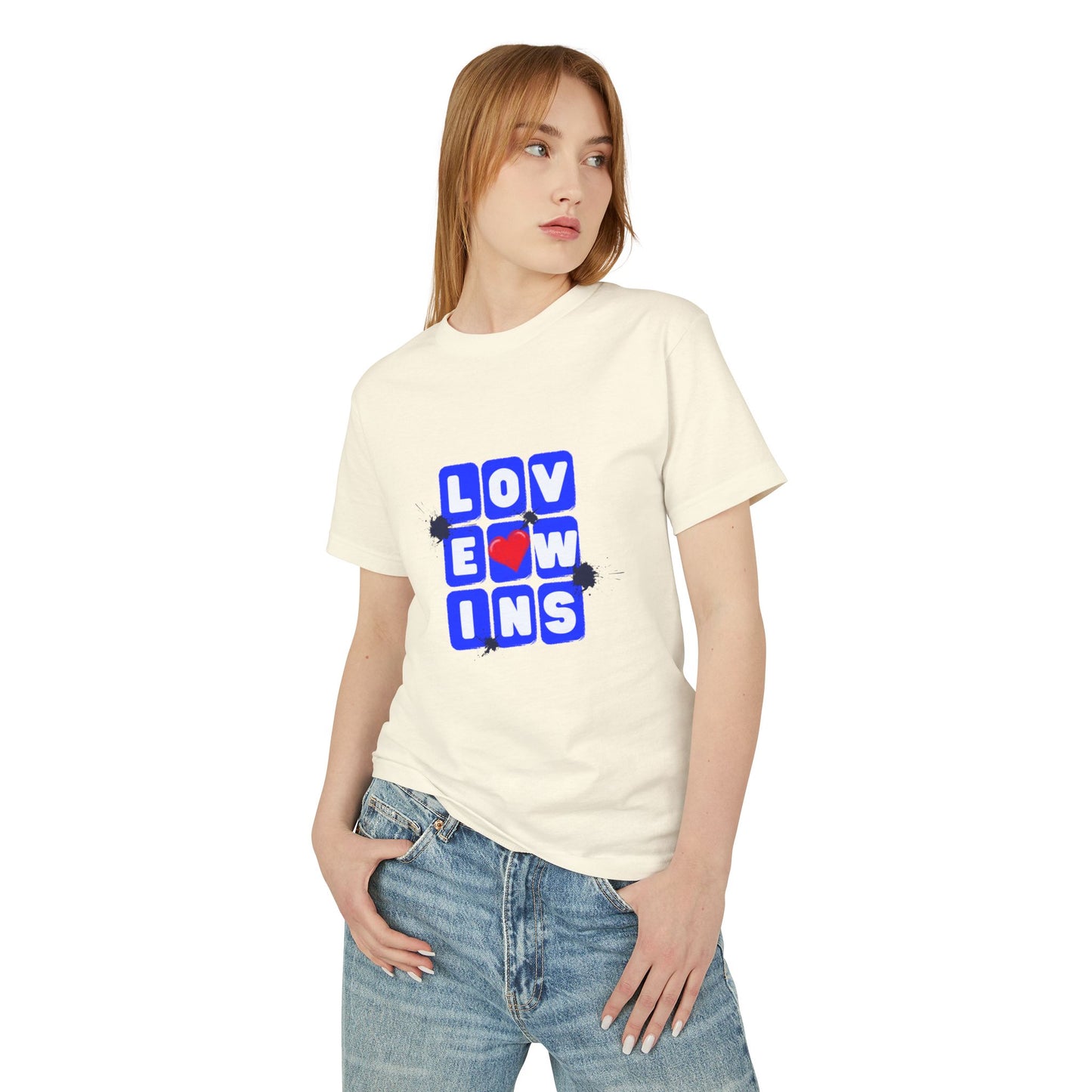 Love Wins Unisex Garment-Dyed Heavyweight Cotton Tee